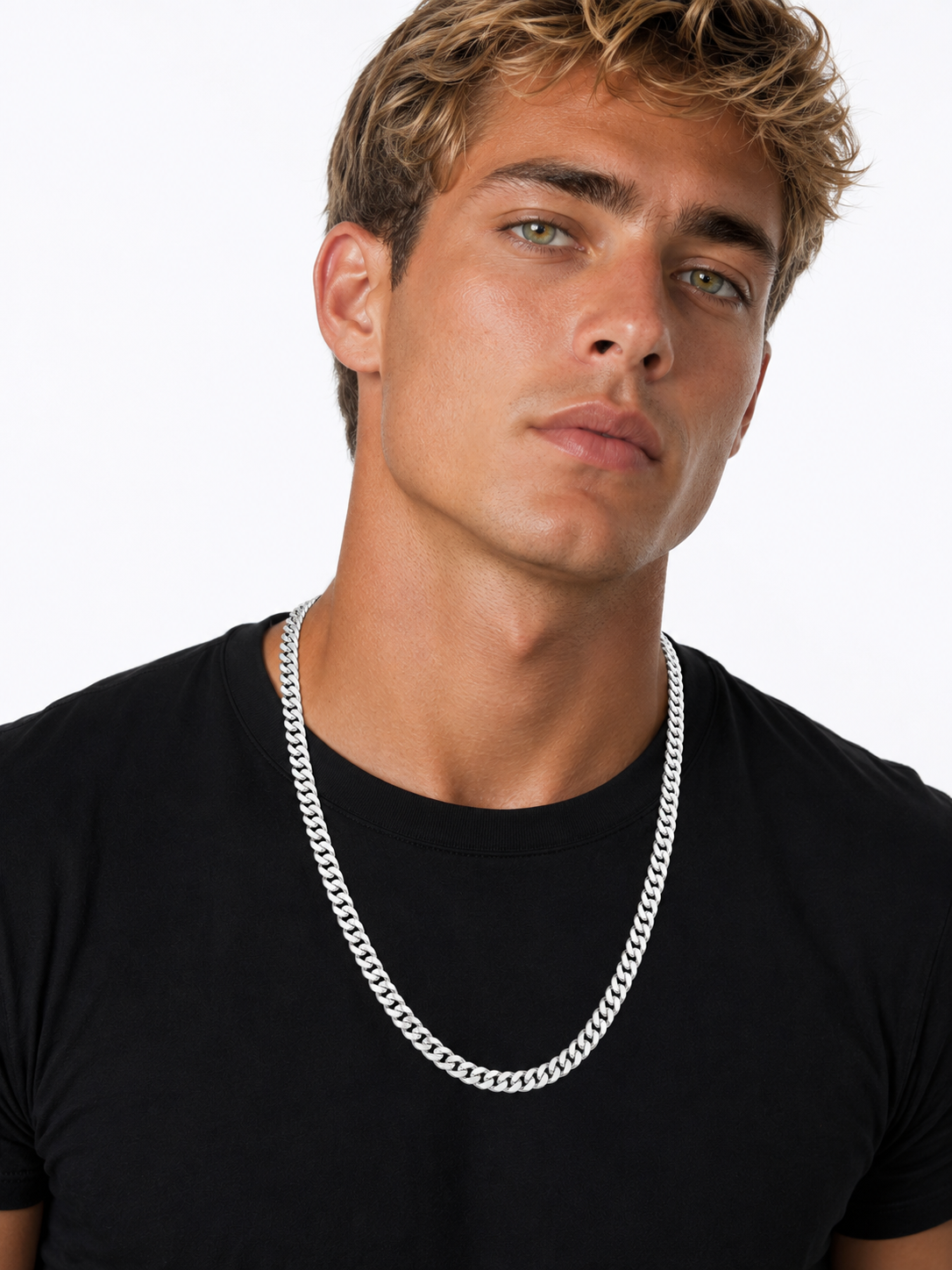 Solid 925 Sterling Silver Miami Cuban Link Chain 5mm 22 Inch