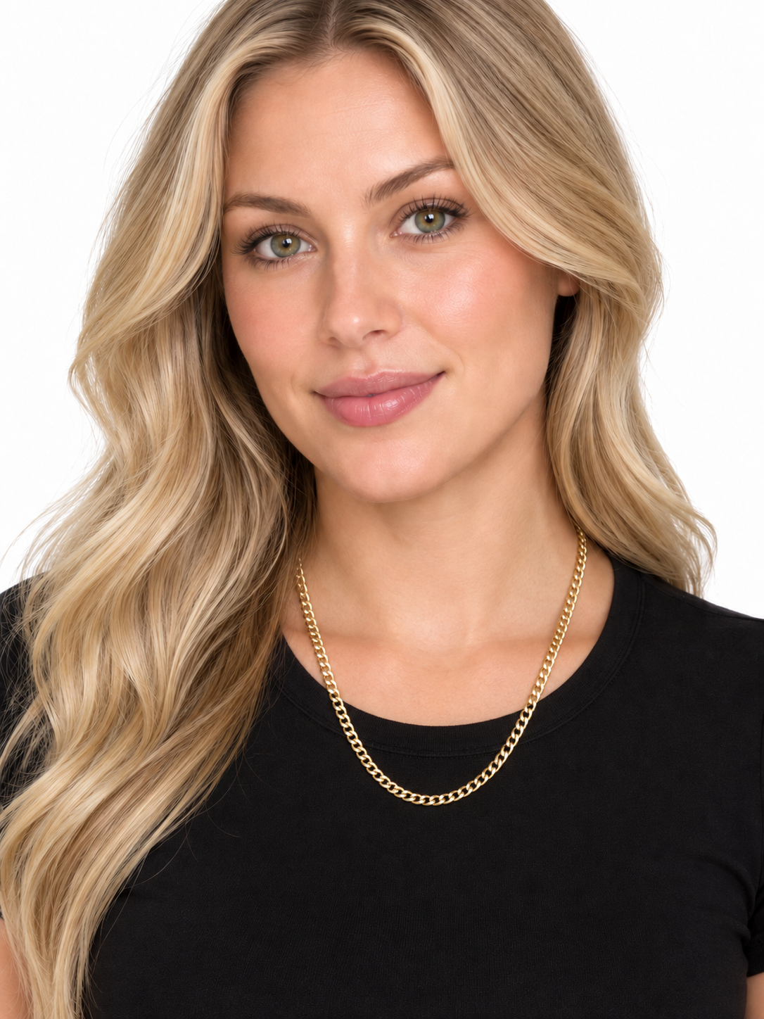 10K Yellow Gold Diamond-Cut Cuban Chain – 18 Inches, 3.5 mm