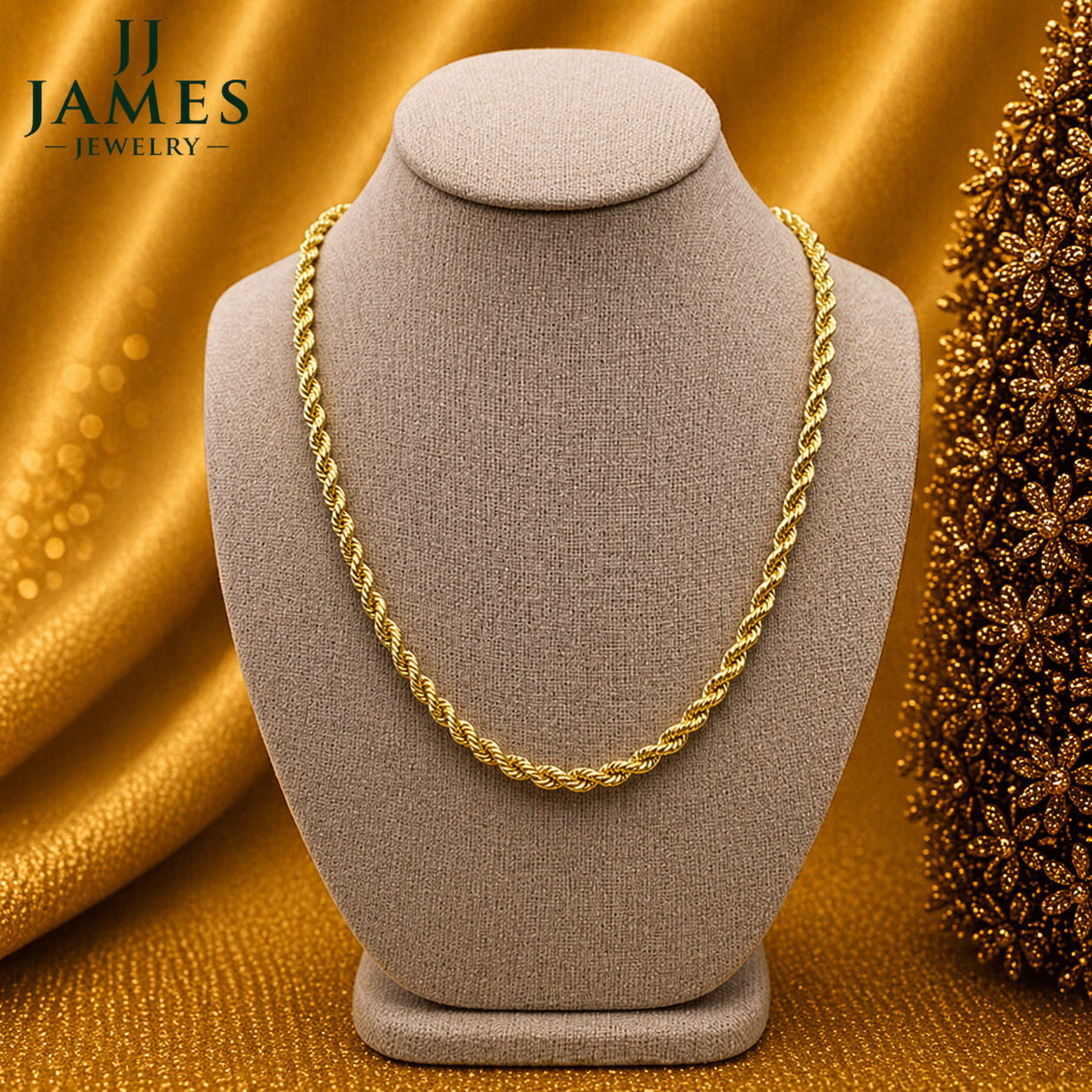 10K Yellow Gold Chain 22" – 4.8mm Bold Link Necklace