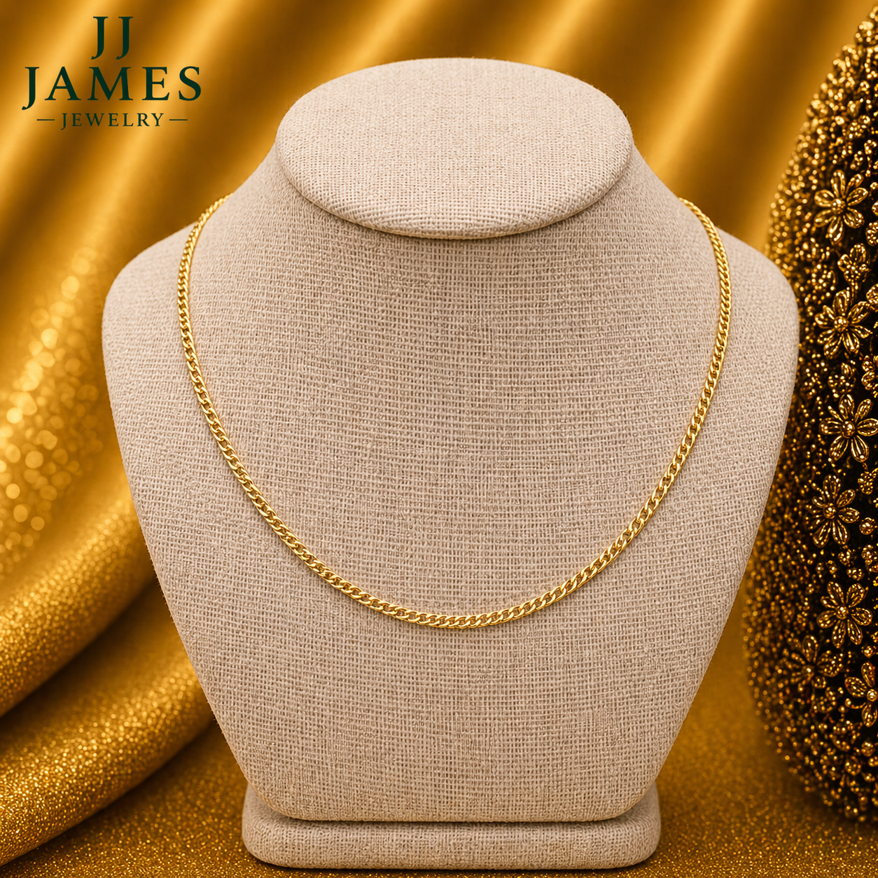 10K Yellow Gold Cuban Chain 20” – 2mm Classic Link Necklace Jewelry