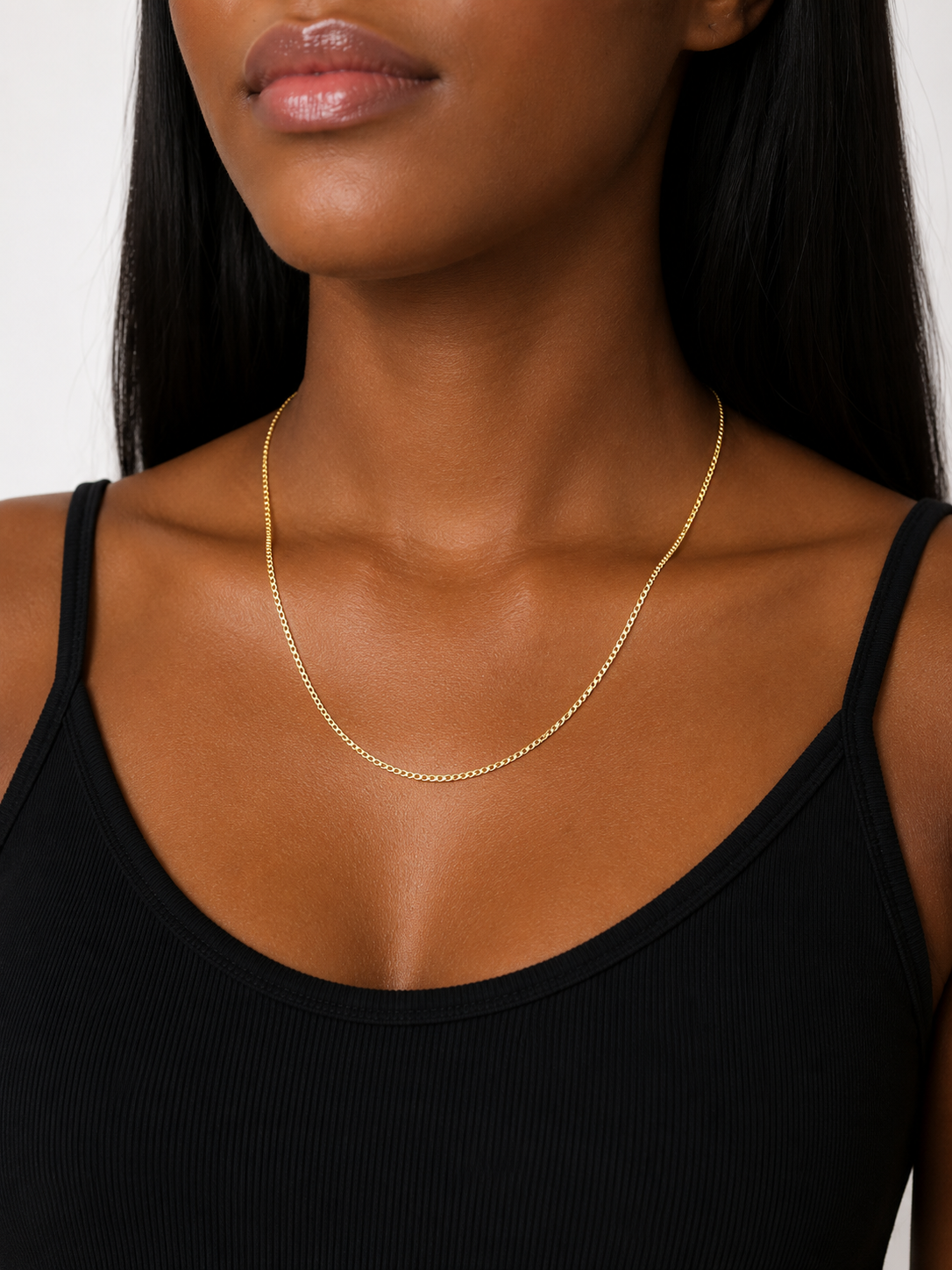 10K Yellow Gold Diamond-Cut Cuban Link Chain – 1.8mm, 18 Inch