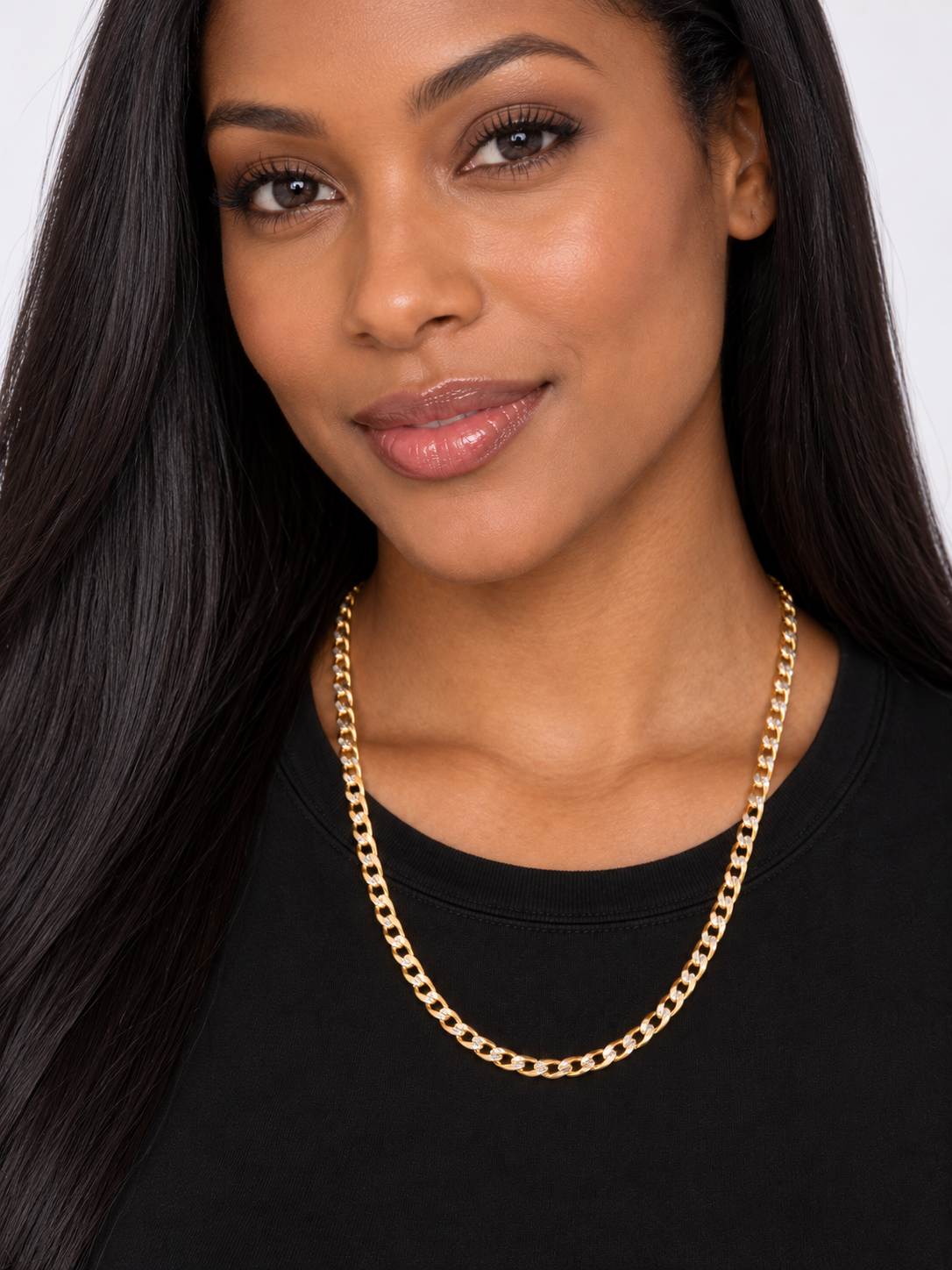 10K Yellow Gold Diamond Cut Cuban Link Chain “20” 3.5mm