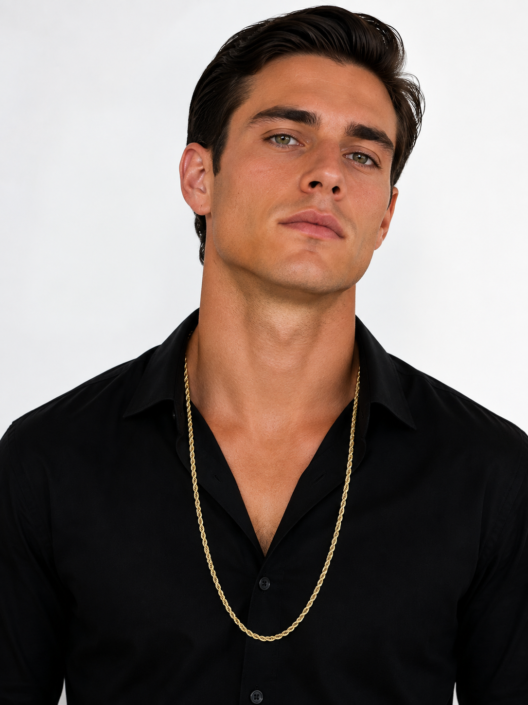 10K Yellow Gold Hollow Rope Chain – “24” 3mm