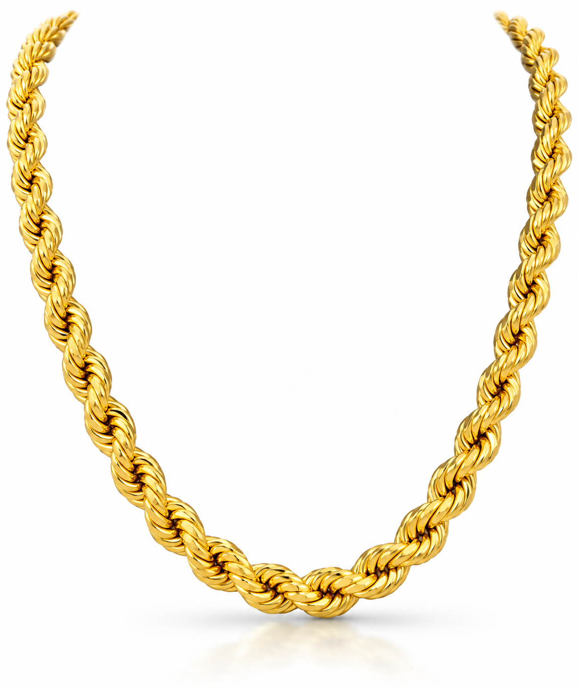 10K Yellow Gold Rope Chain – 8mm – 26 Inches