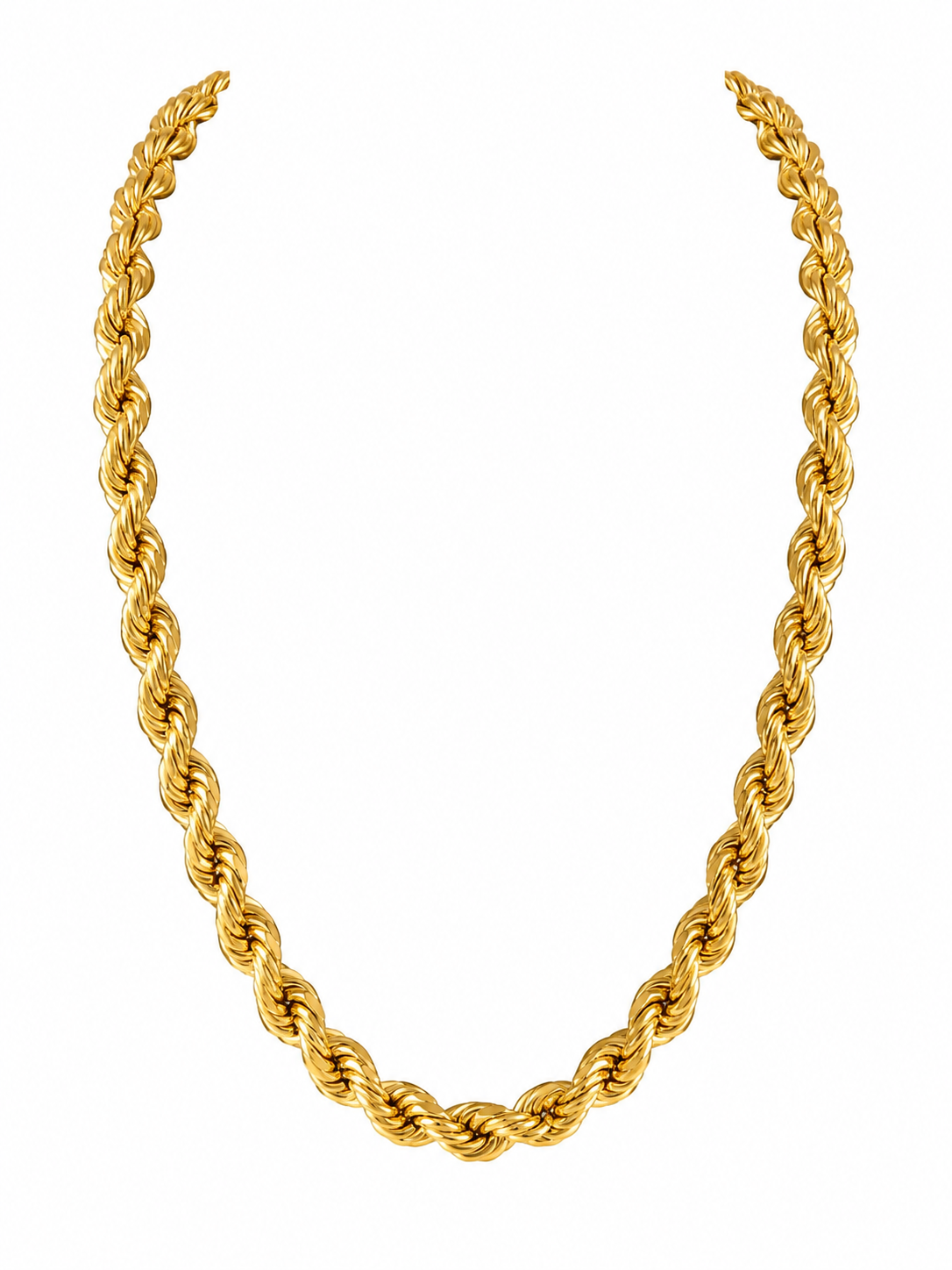 10K Yellow Gold Rope Chain – 8mm – 26 Inches