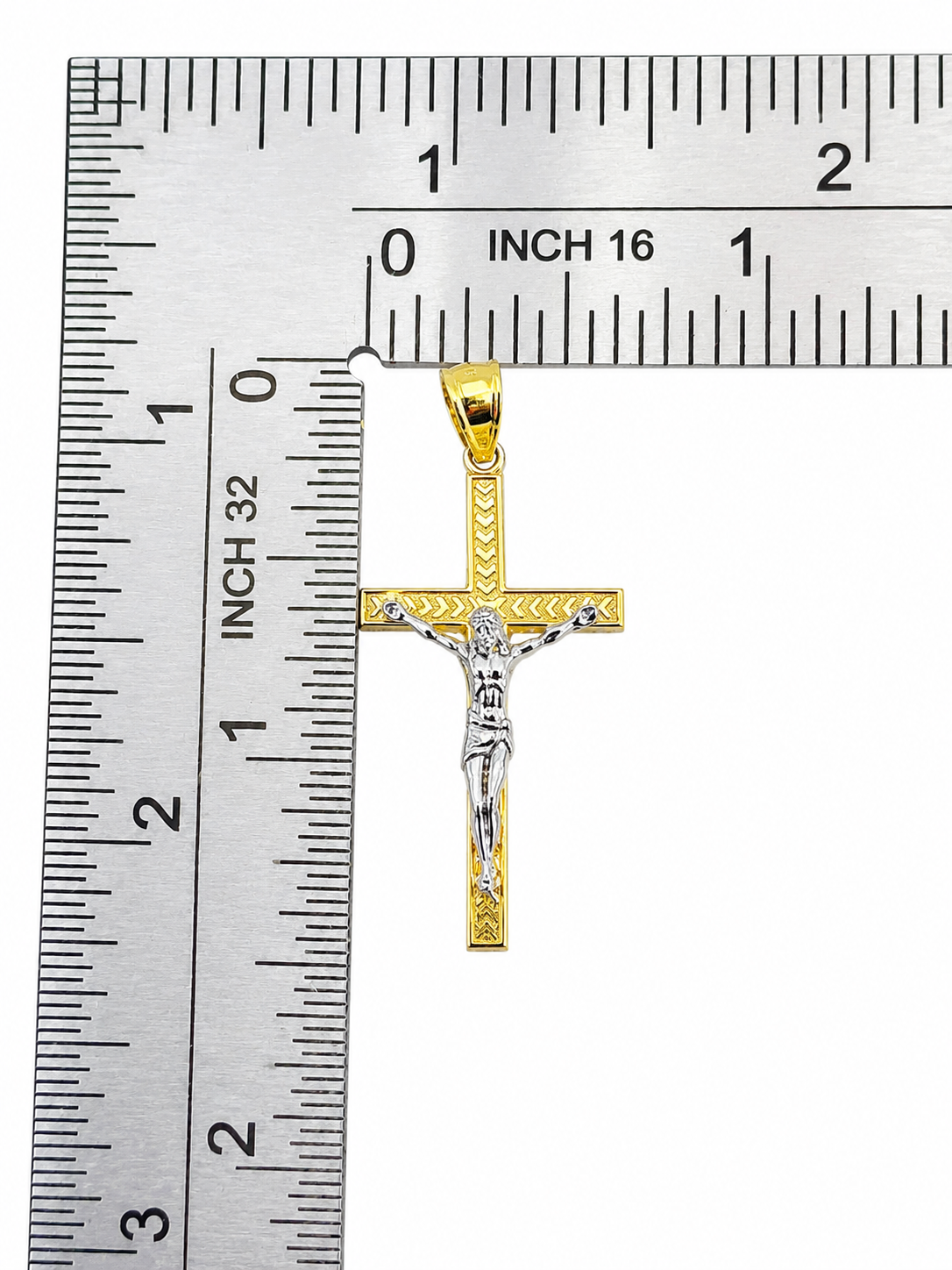 10K Yellow Gold Cross Pendant – Classic Faith Religious Necklace Charm
