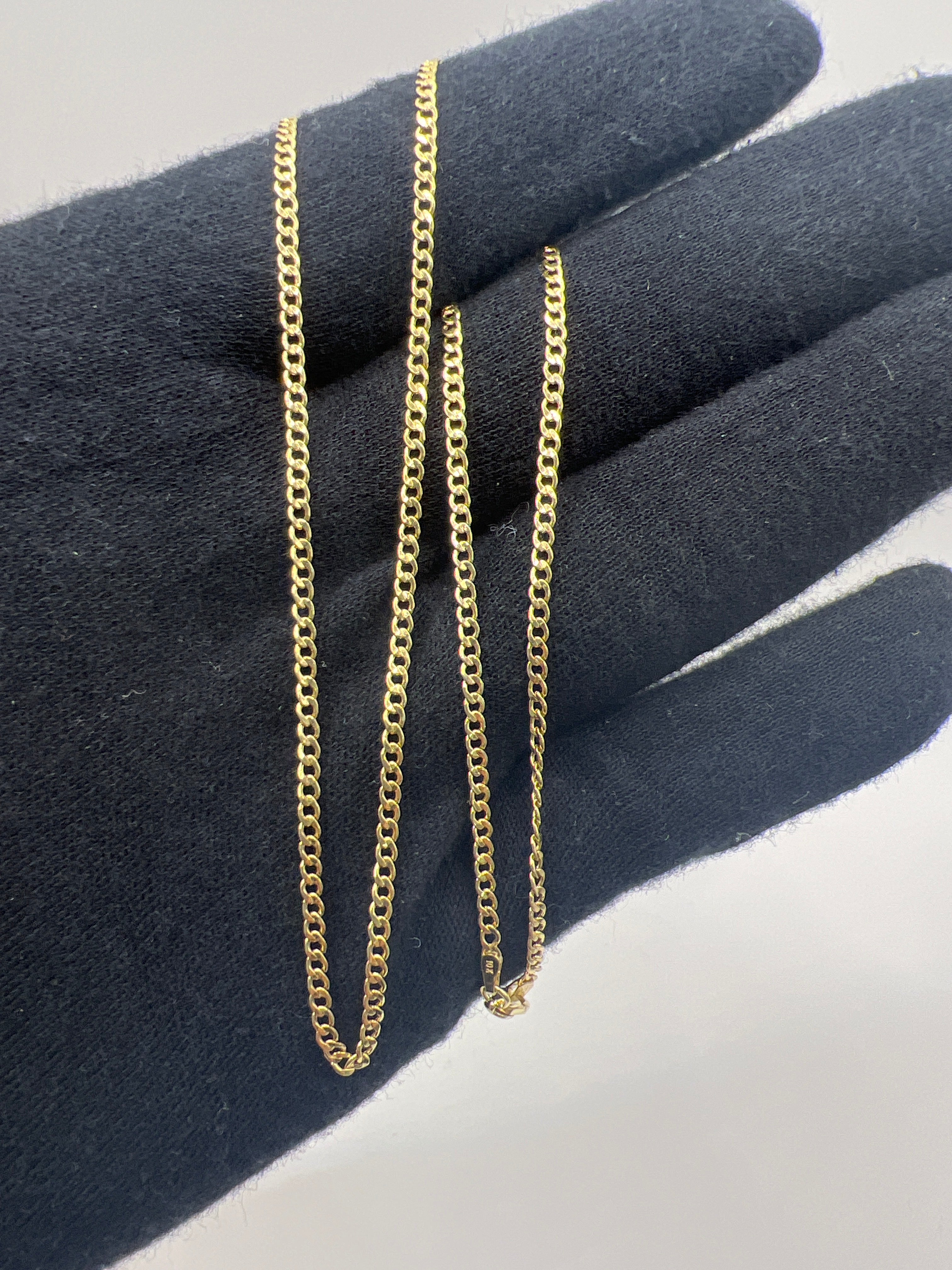 10K Yellow Gold Cuban Chain 18” – 2mm Classic Link Necklace Jewelry
