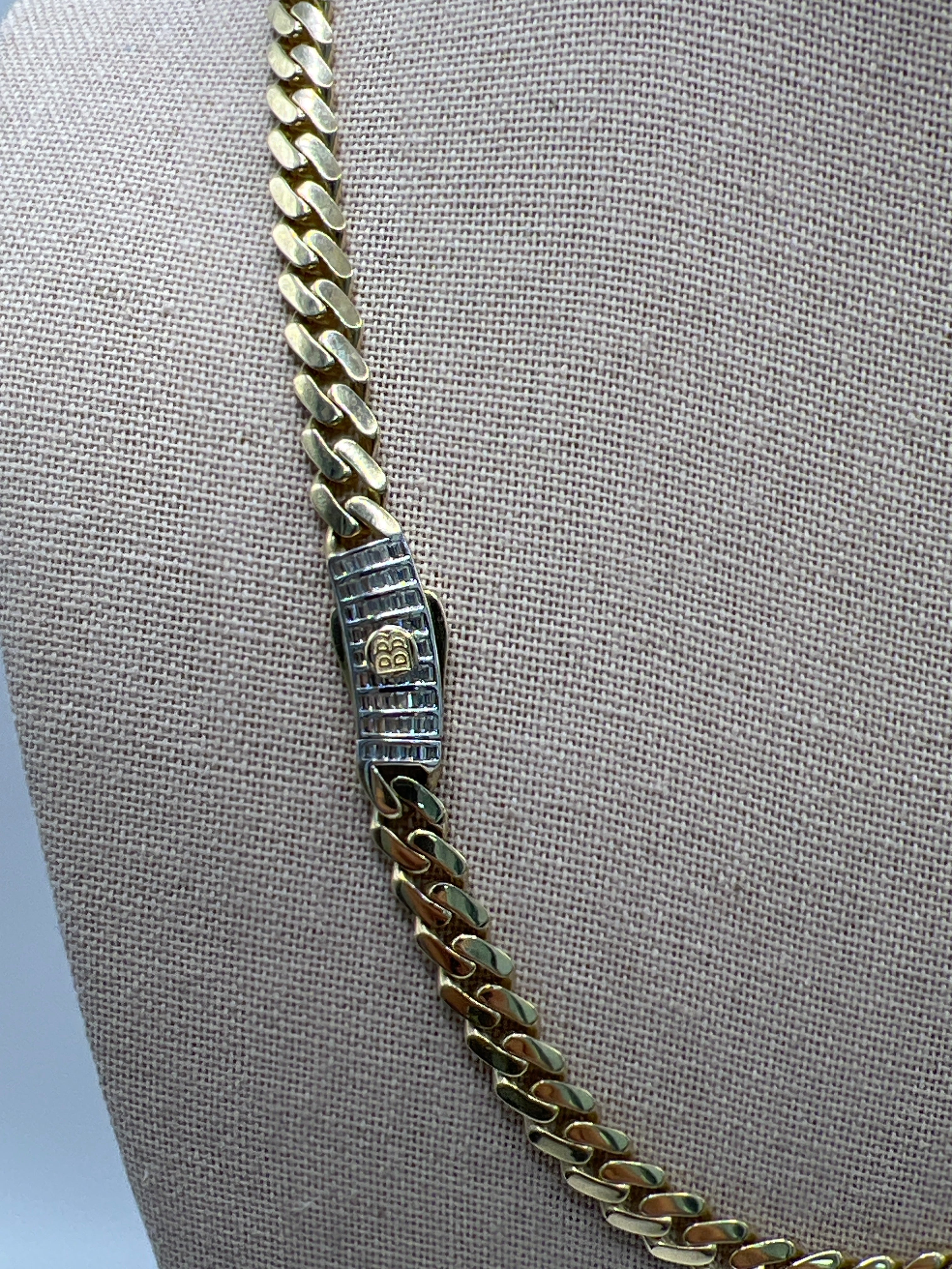 10K Yellow Gold Monaco/Italo Chain 20” – 7mm Classic Twisted Necklace Jewelry