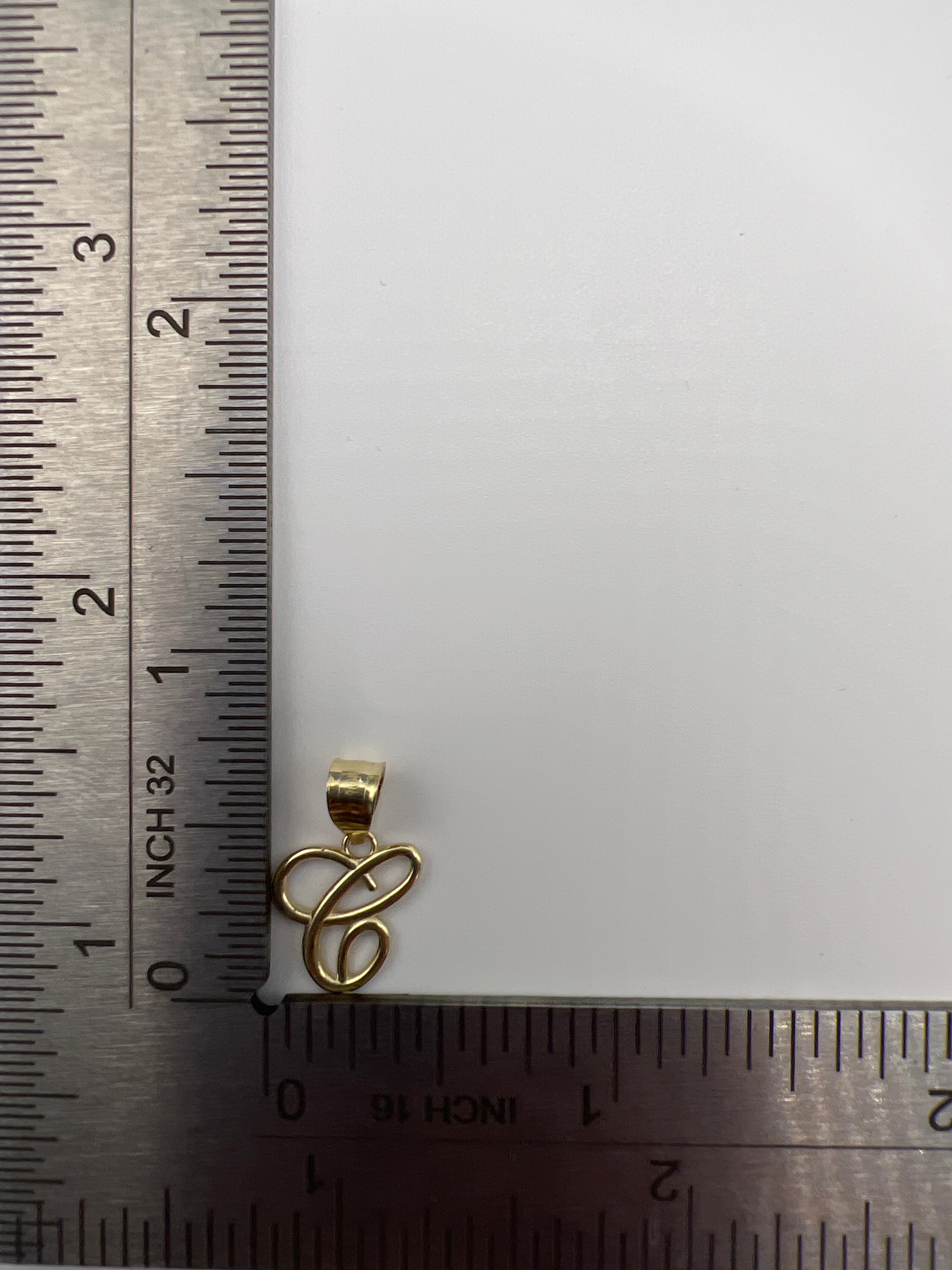 10K Yellow Gold Initial E Pendant – Personalized Letter Necklace Charm