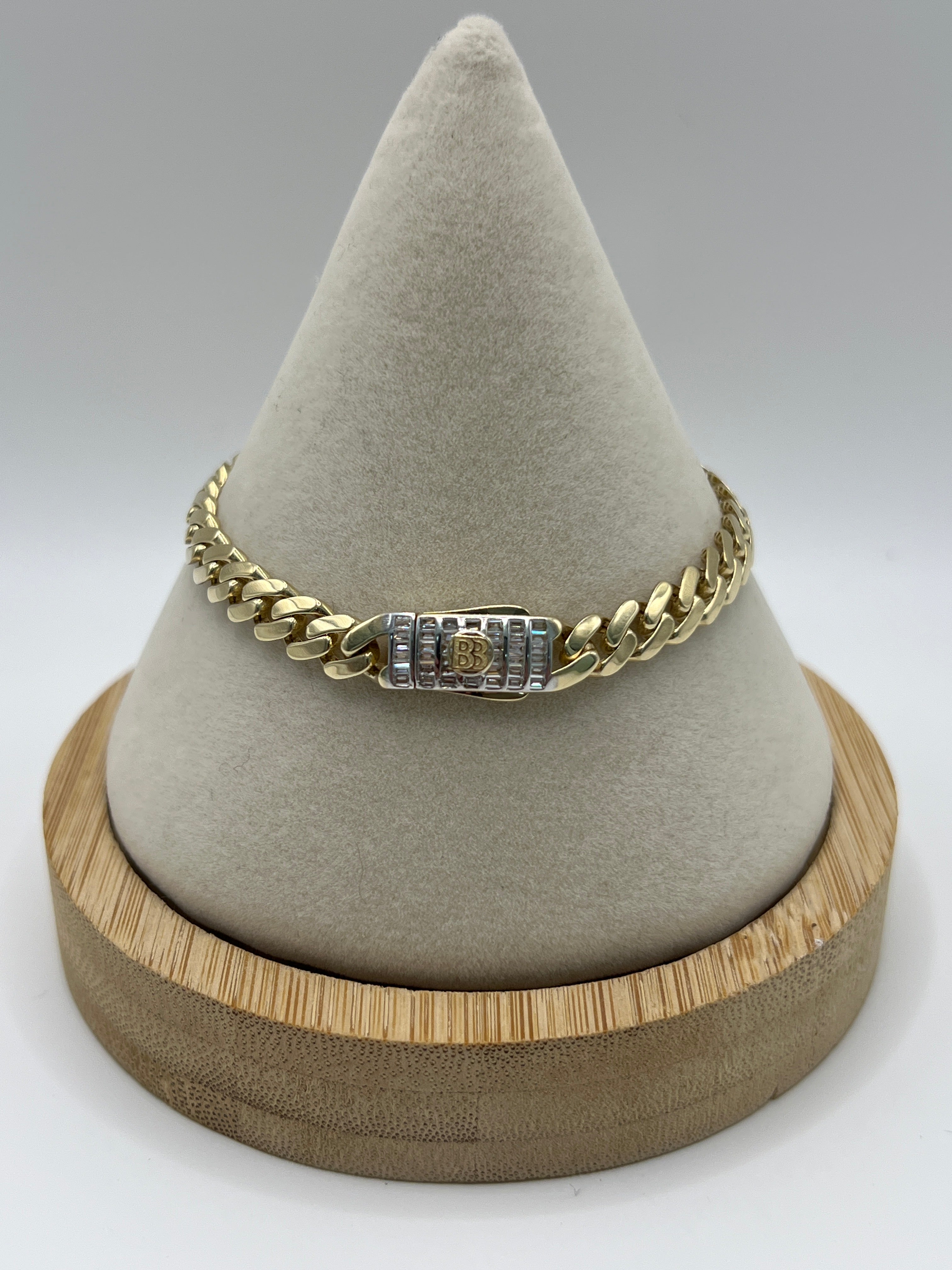 10K Yellow Gold Monaco/Italo Chain 7” – 6mm Classic Twisted Necklace Jewelry