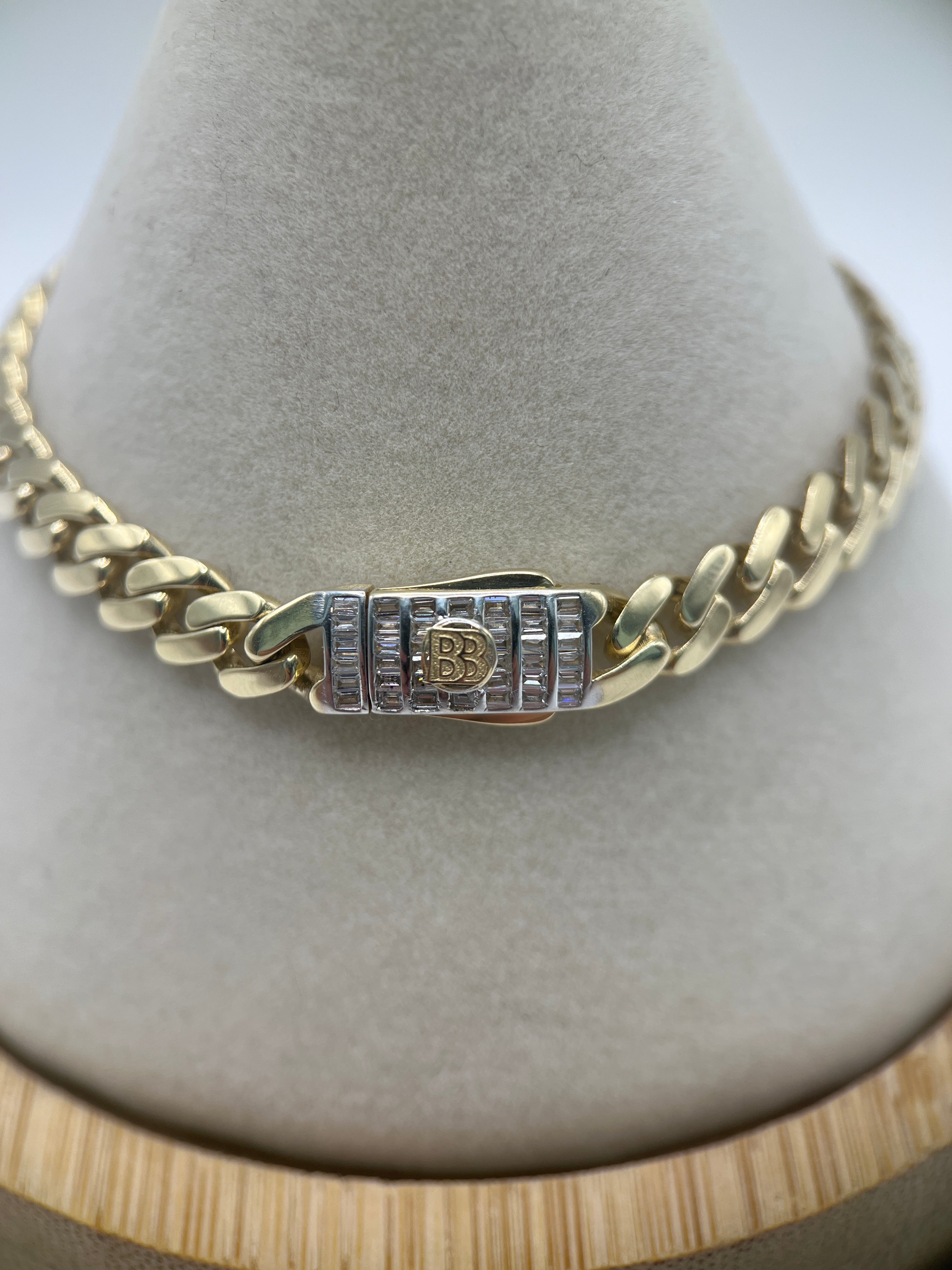10K Yellow Gold Monaco/Italo Chain 7” – 6mm Classic Twisted Necklace Jewelry