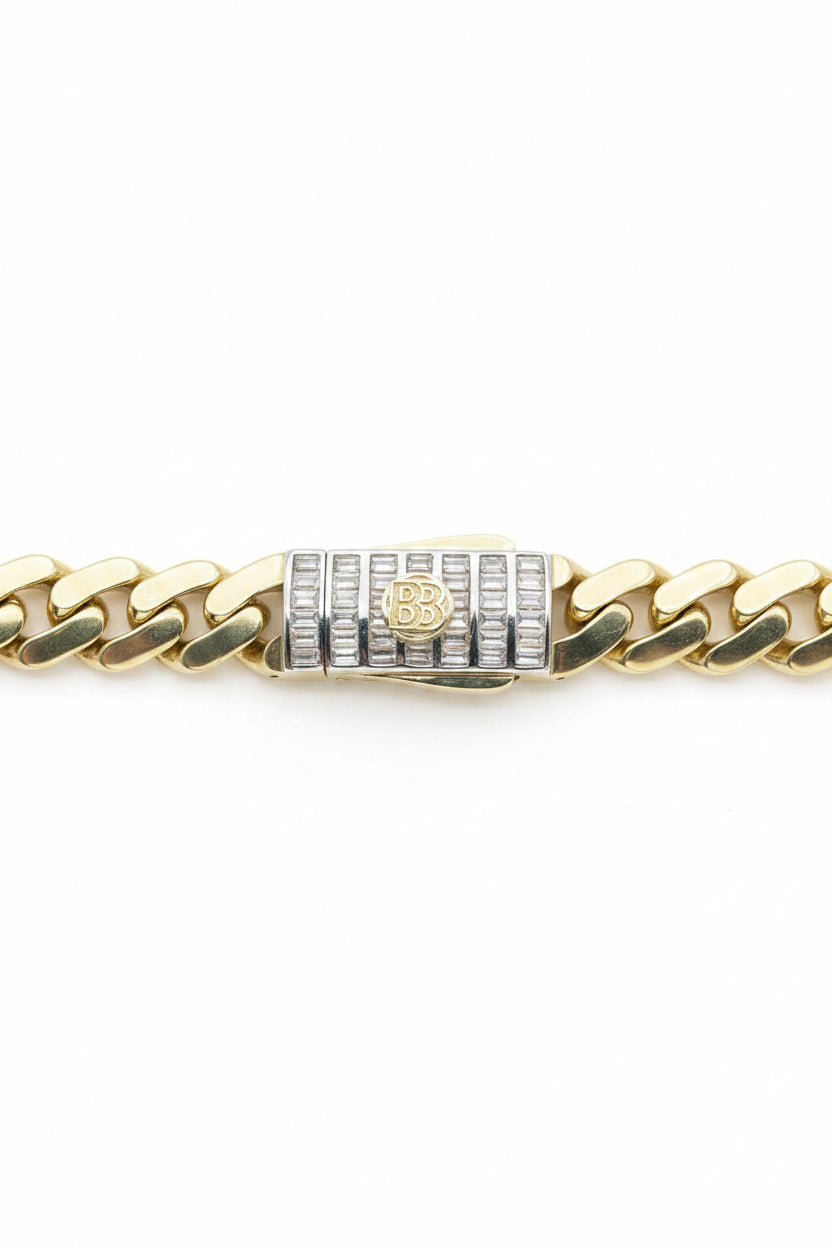 10K Yellow Gold Monaco/Italo bracelet 7.5” – 7mm Classic Twisted bracelet Jewelry