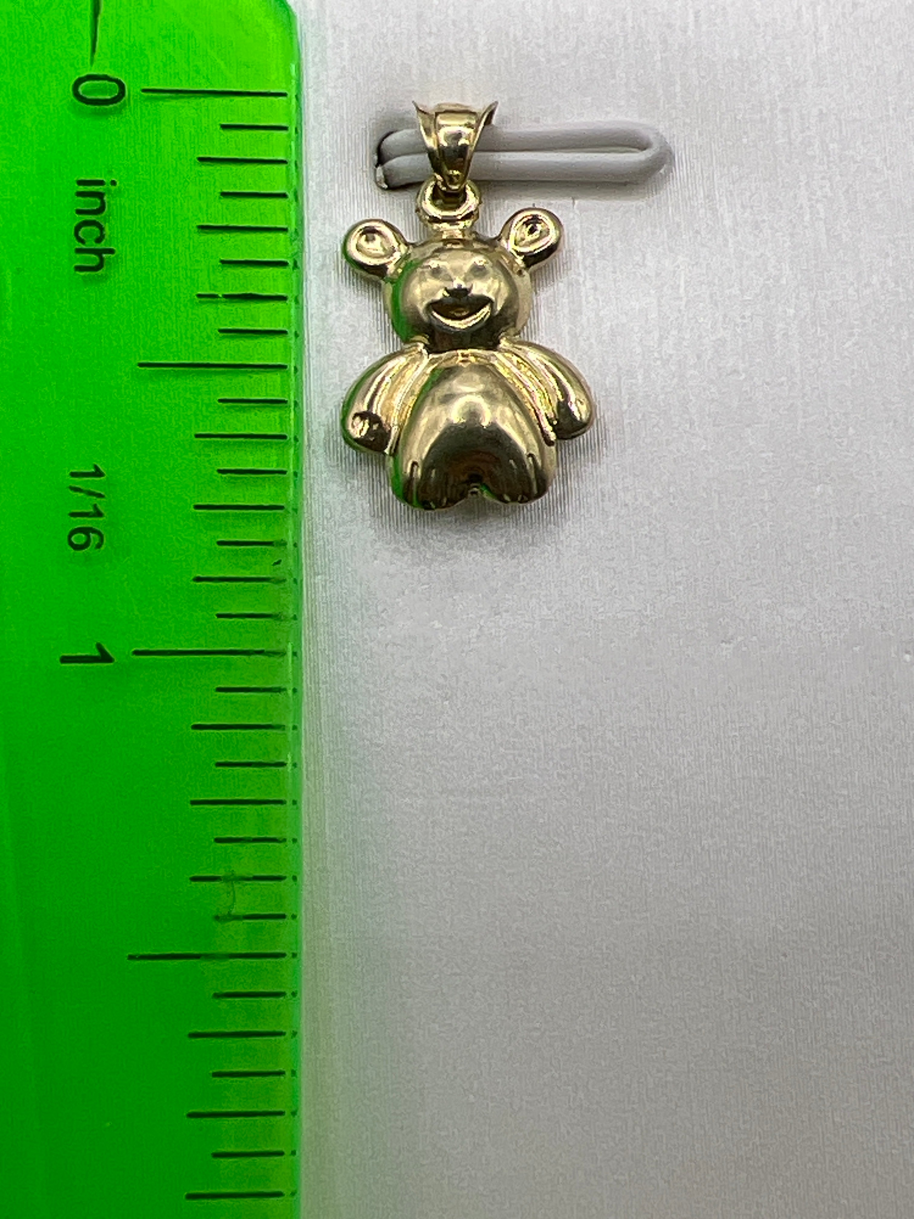 10K Yellow Gold Bear Pendant – Charming Animal Design Jewellery