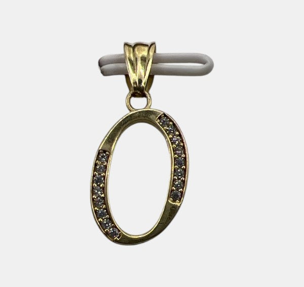 10K Yellow Gold Initial O Pendant – Personalized Letter Necklace Charm