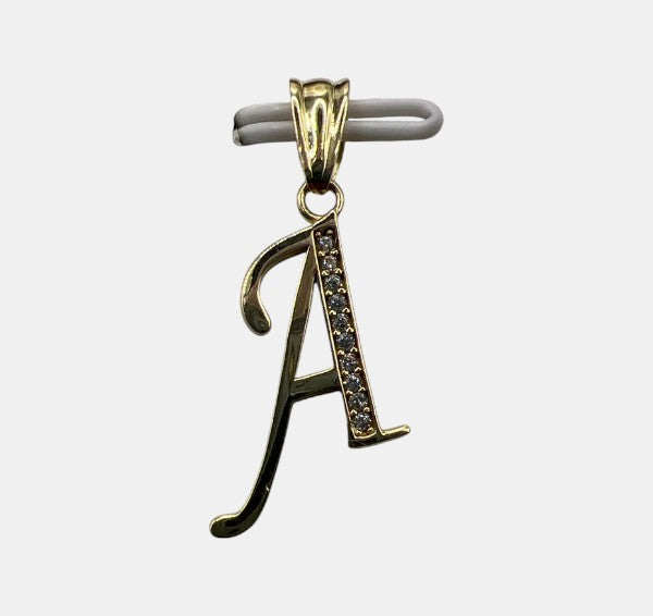10K Yellow Gold Initial A Pendant – Personalized Letter Necklace Charm