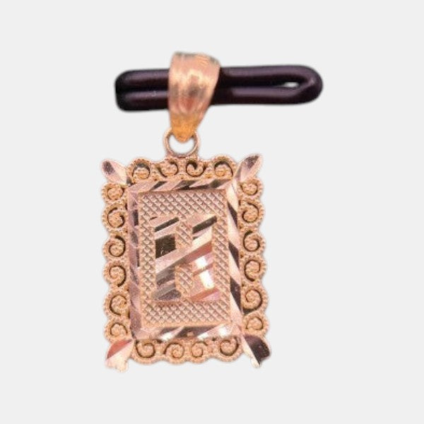 10K Yellow Gold Initial H Pendant – Personalized Letter Necklace Charm