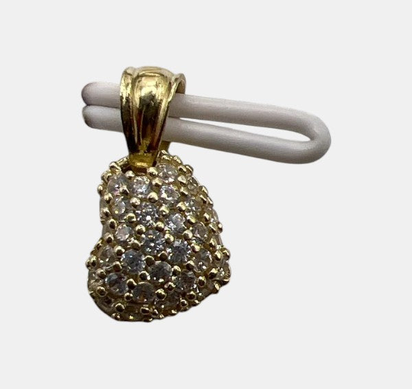 10K Yellow Gold Heart Pendant – Elegant Classic Love Necklace Charm