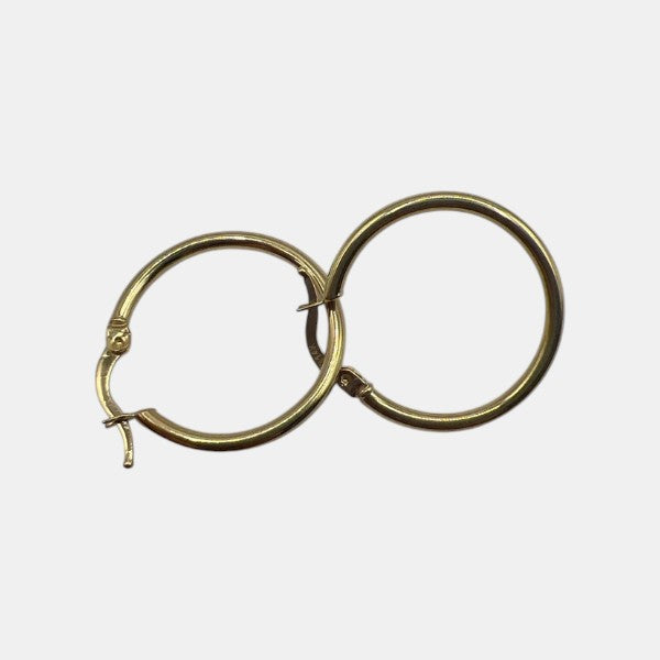 14K Yellow Gold Hoop Earrings – Classic Lightweight Gold Hoops Jewelry