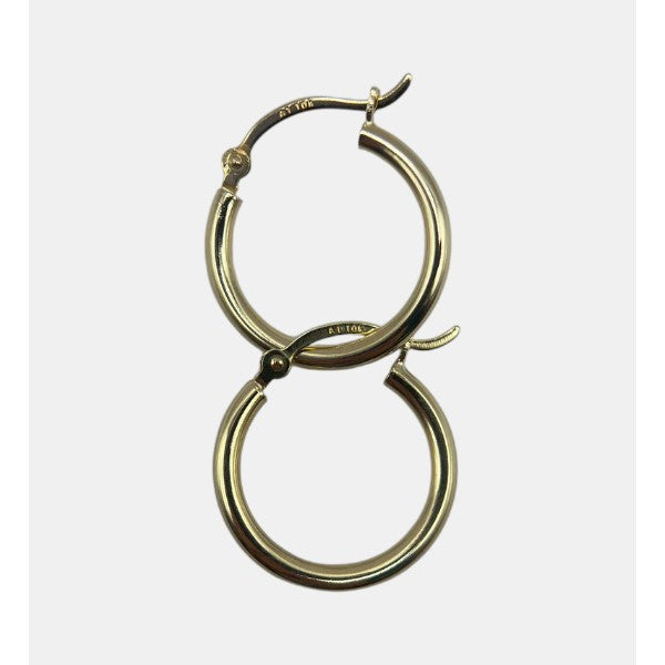 10K Yellow Gold Hoop Earrings – Classic Lightweight Gold Hoops Jewelry