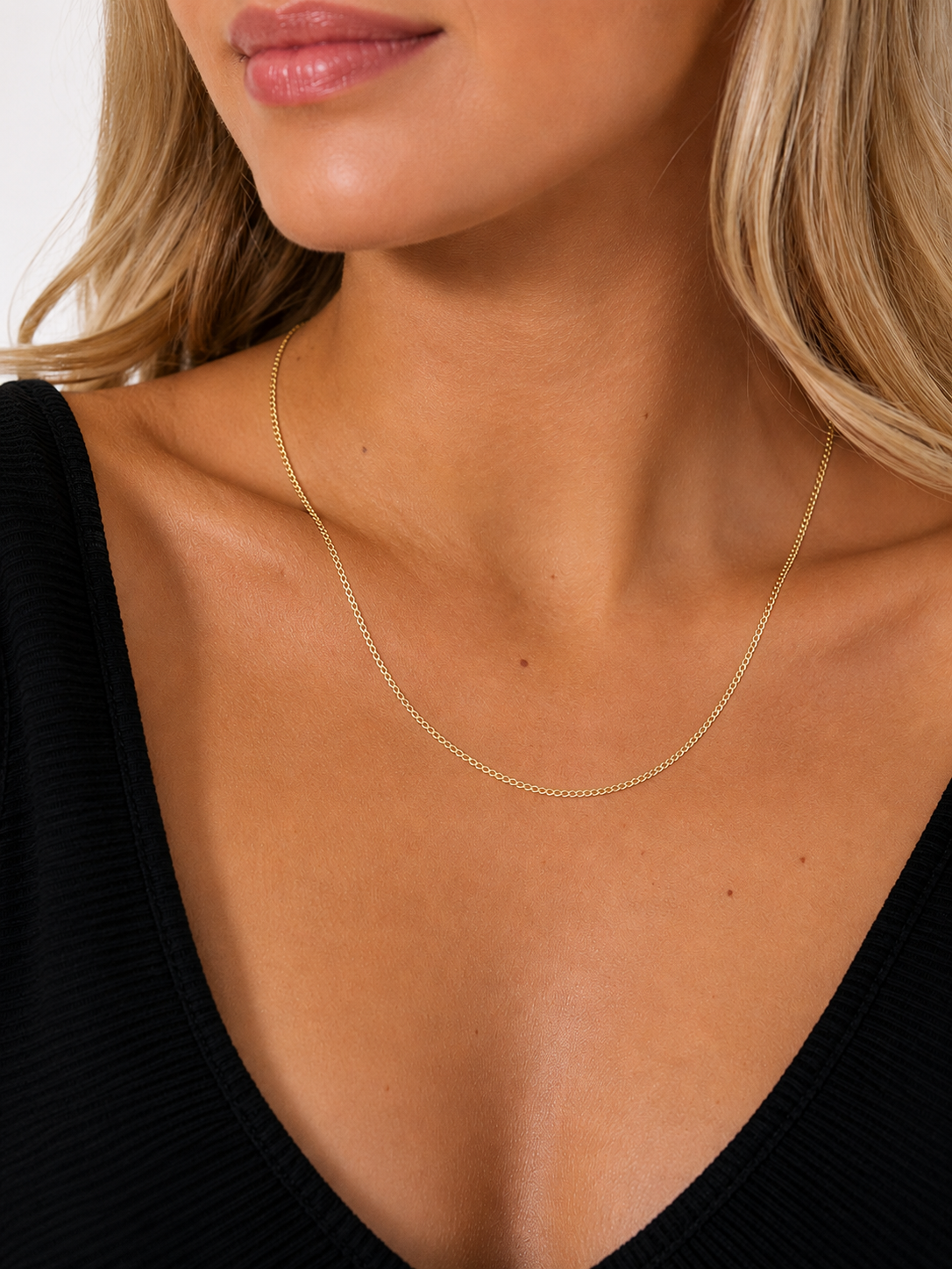 10K Yellow Gold Diamond-Cut Cuban Link Chain – 1.8mm, 18 Inch