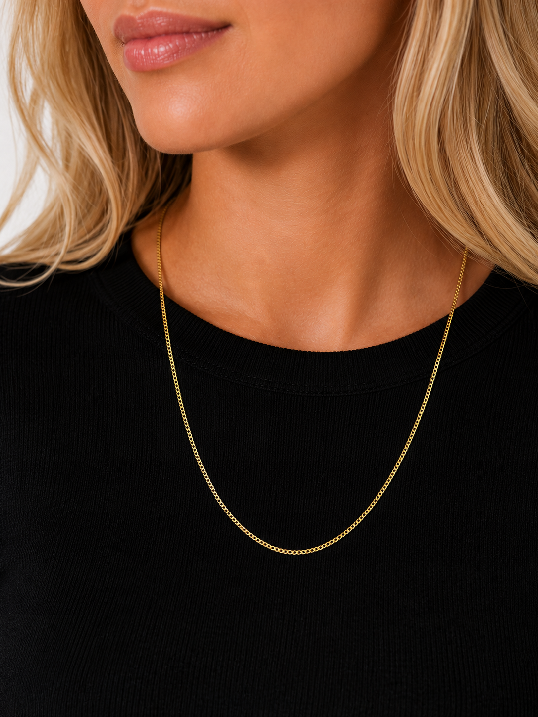 10K Yellow Gold Diamond-Cut Cuban Link Chain – 1.8mm, 20 Inch