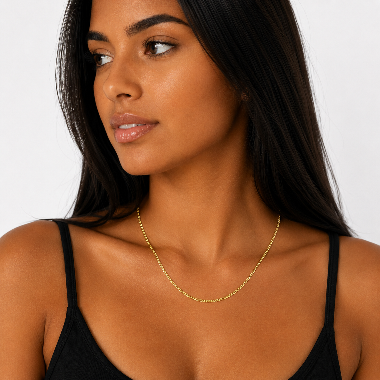 10K Yellow Gold Cuban Chain “18” 2mm