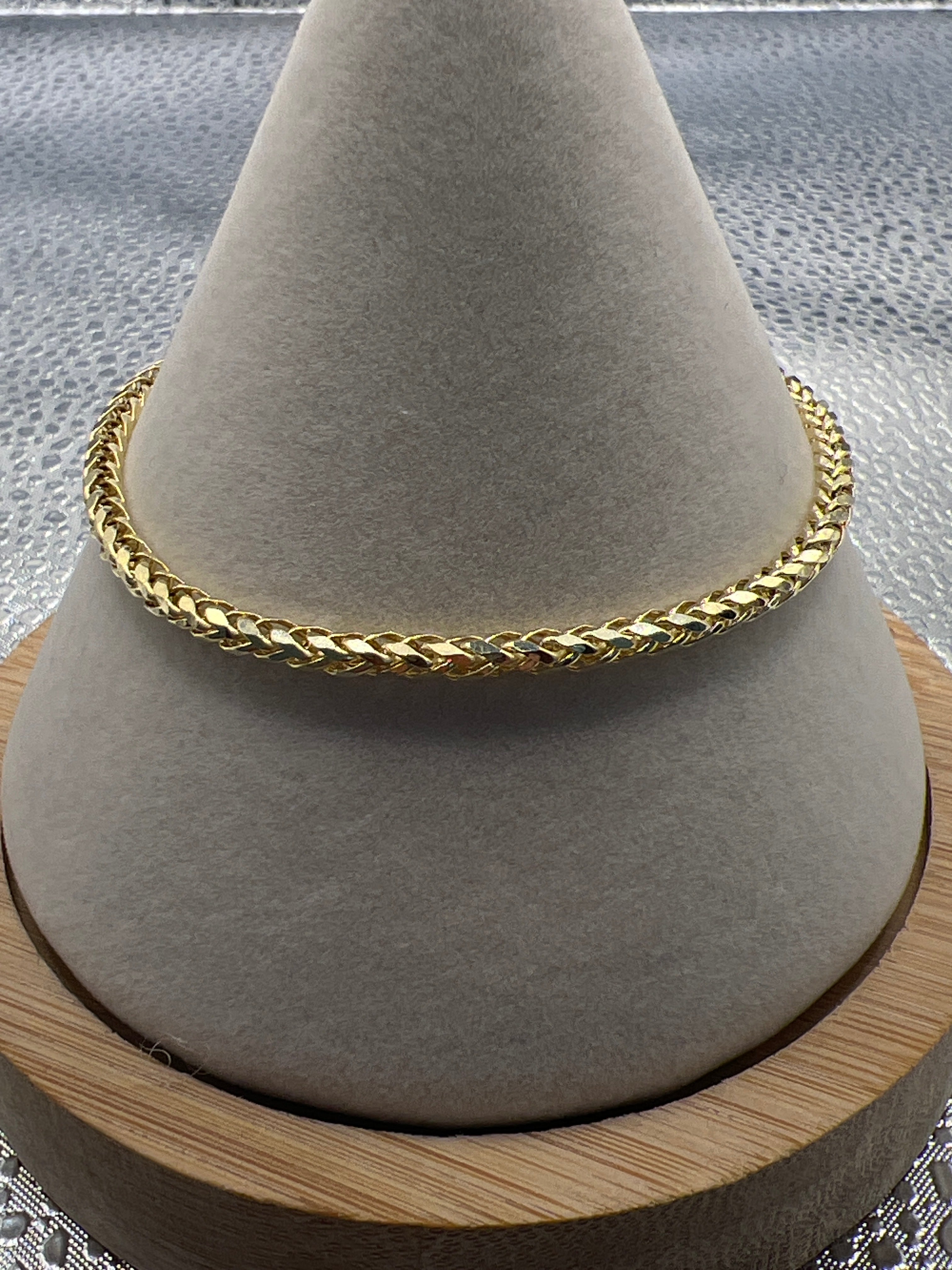 10K Yellow Gold Braided Bracelet 7” – 3mm Elegant Gold Rope Style Bracelet
