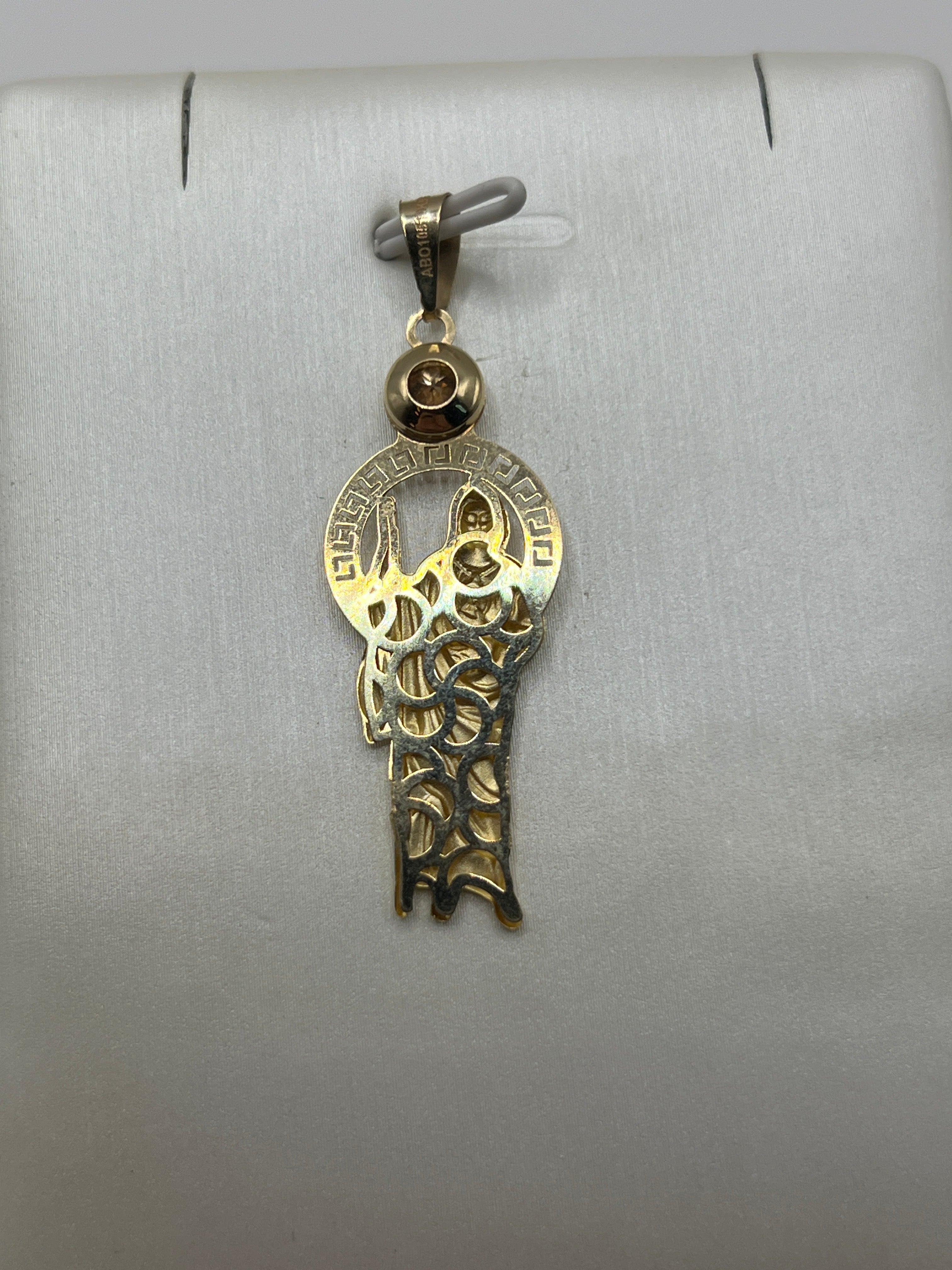 10K Yellow Gold St. Jude Pendant – Religious Medallion Jewellery