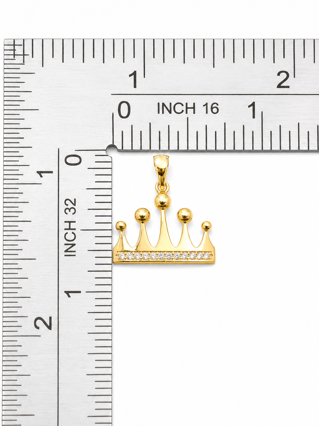 10K Yellow Gold Crown Pendant