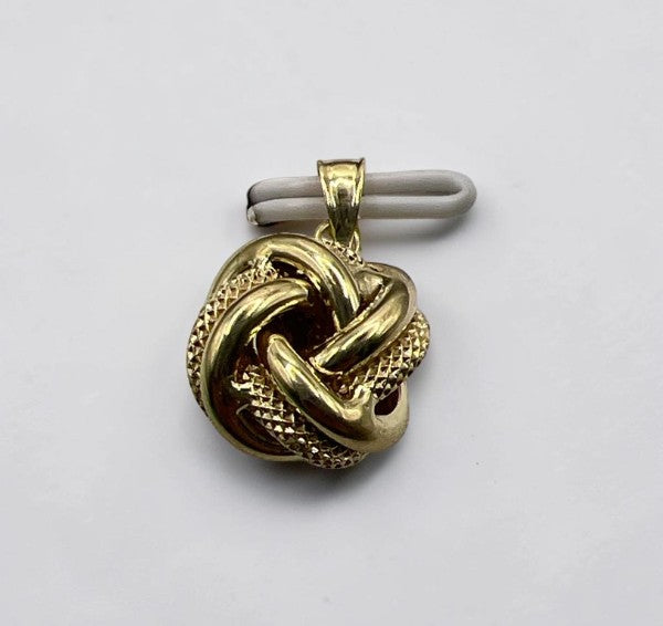 10K Yellow Gold Knot Pendant – Elegant Classic Jewellery Charm