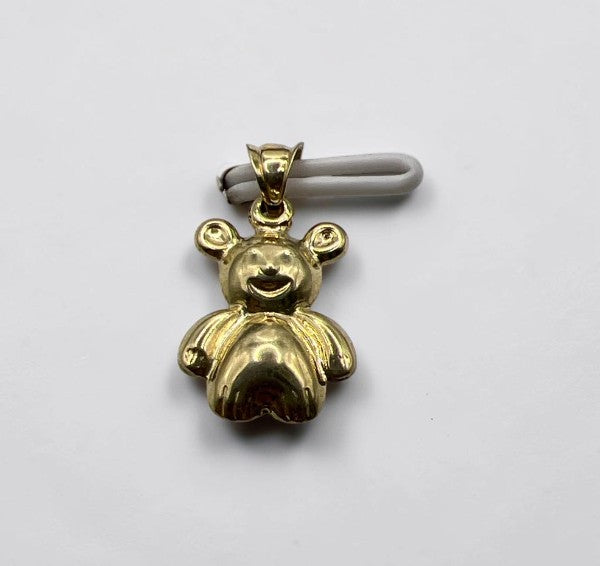 10K Yellow Gold Bear Pendant – Charming Animal Design Jewellery