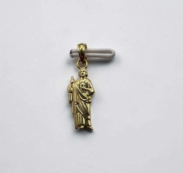 10K Yellow Gold St. Jude Pendant – Religious Medallion Jewellery