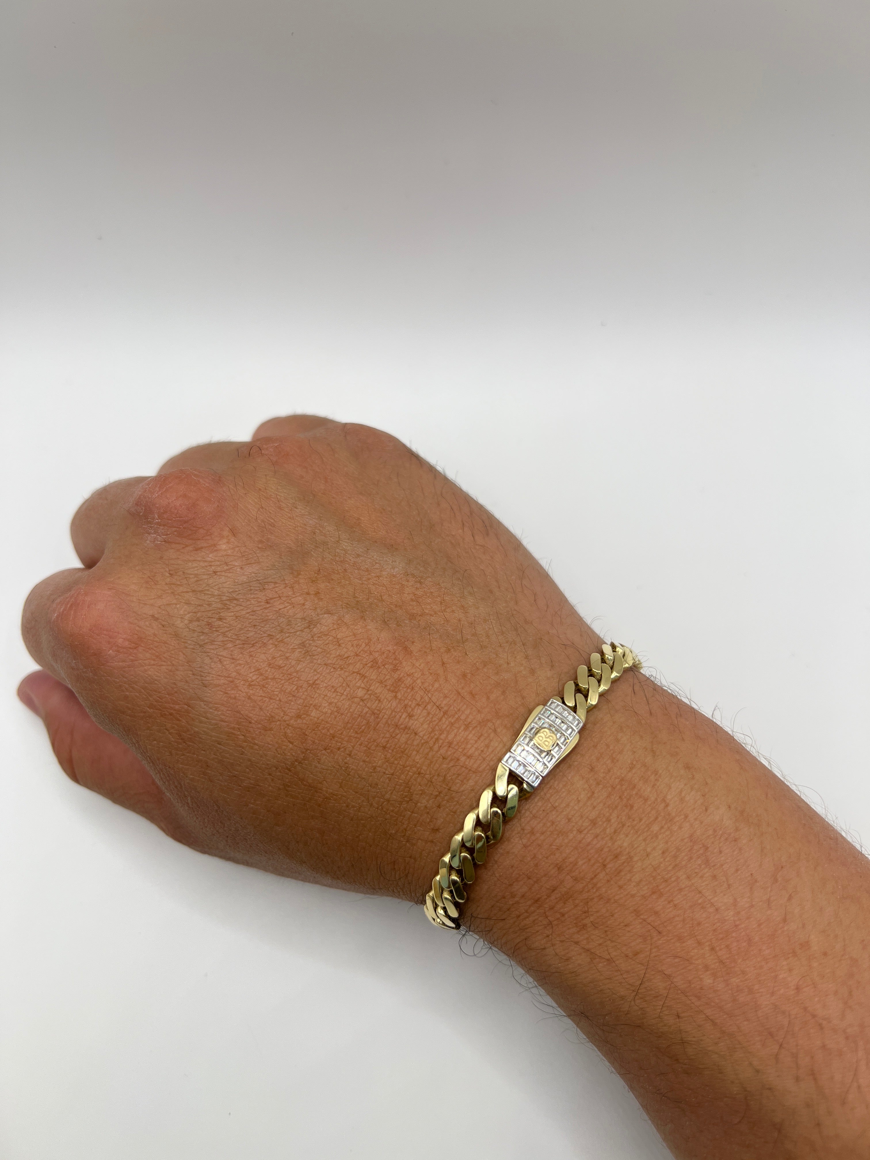 10K Yellow Gold Monaco/Italo Chain 7.5” – 7mm Classic Twisted Necklace Jewelry
