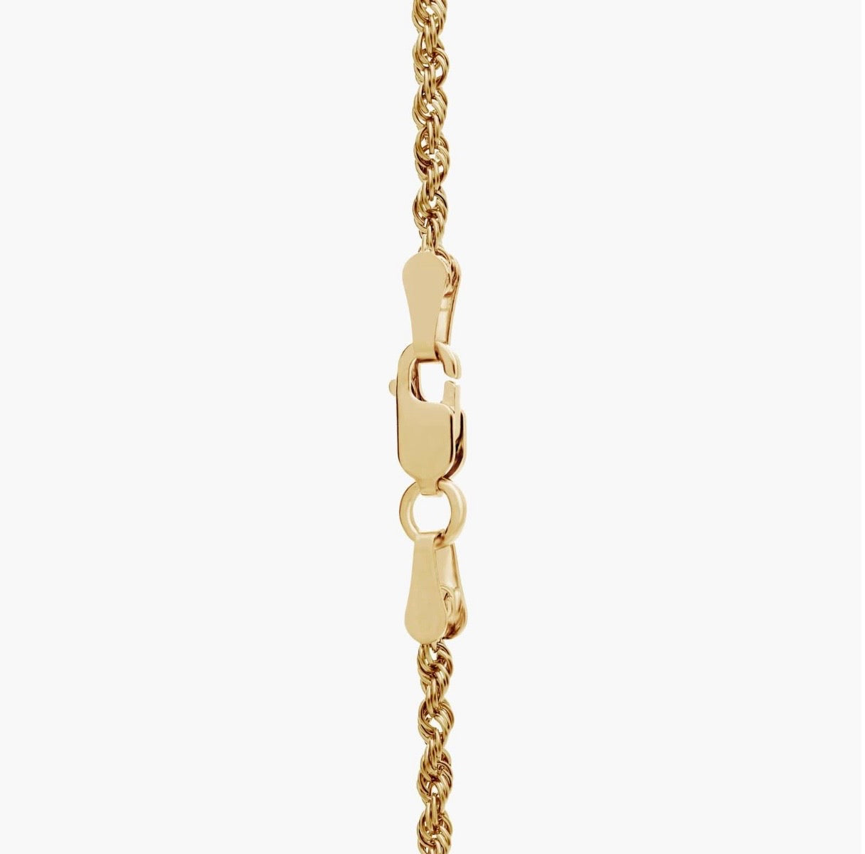10K Yellow Gold Rope Chain 18” – 2mm Classic Twisted Necklace