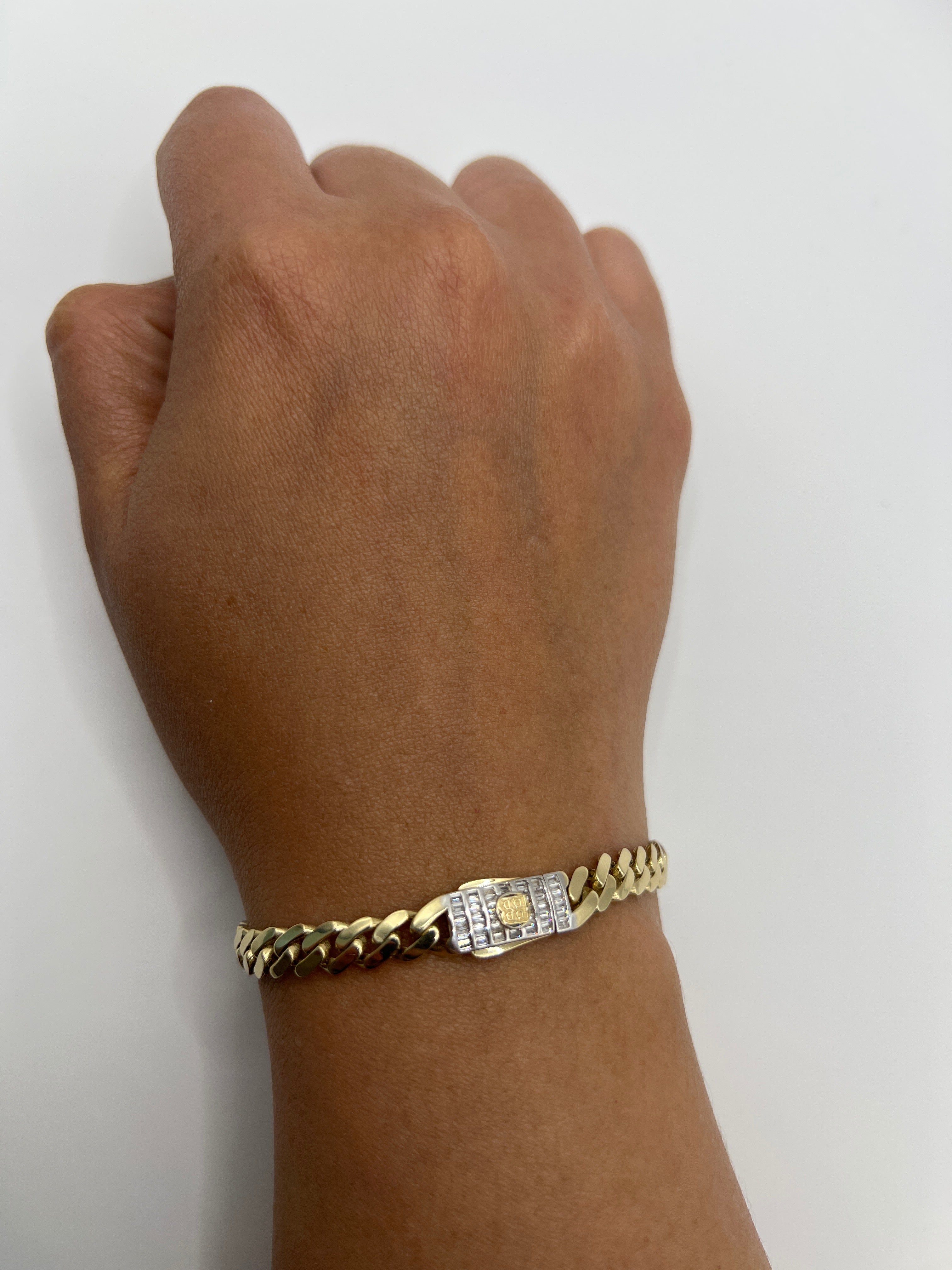 10K Yellow Gold Monaco/Italo Chain 7” – 6mm Classic Twisted Necklace Jewelry