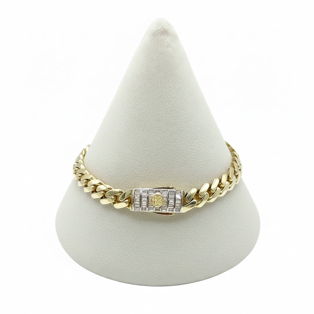 10K Yellow Gold Monaco/Italo bracelet 7.5” – 7mm Classic Twisted bracelet Jewelry