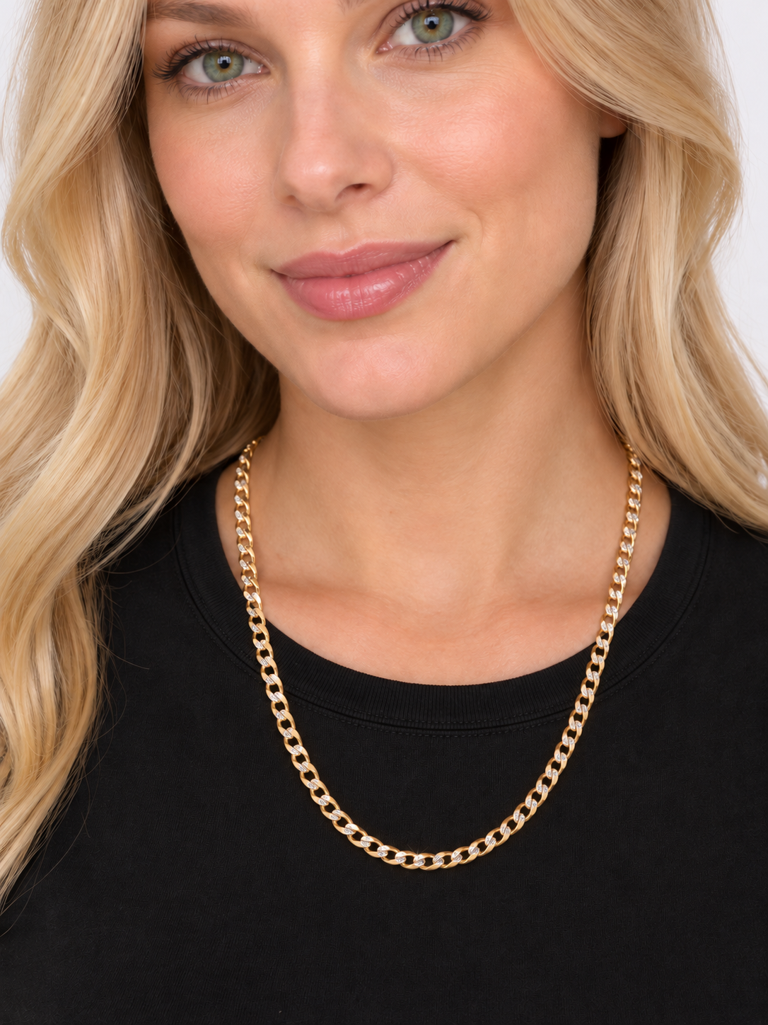 10K Yellow Gold Diamond Cut Cuban Link Chain “20” 3.5mm