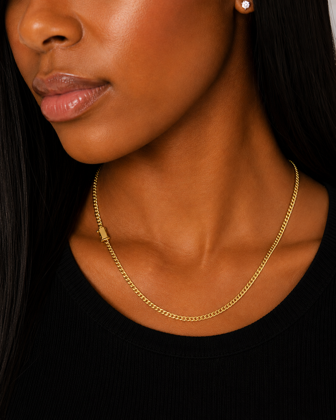 10K Yellow Gold Solid Miami Cuban Link Chain – 3mm, 18 Inch