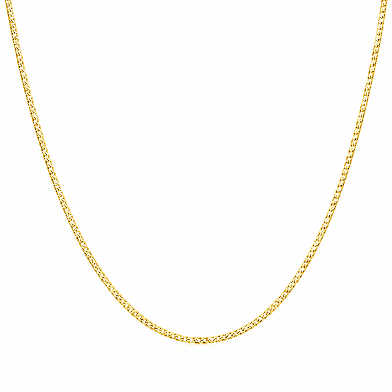 10K Yellow Gold Cuban Chain “18” 2mm