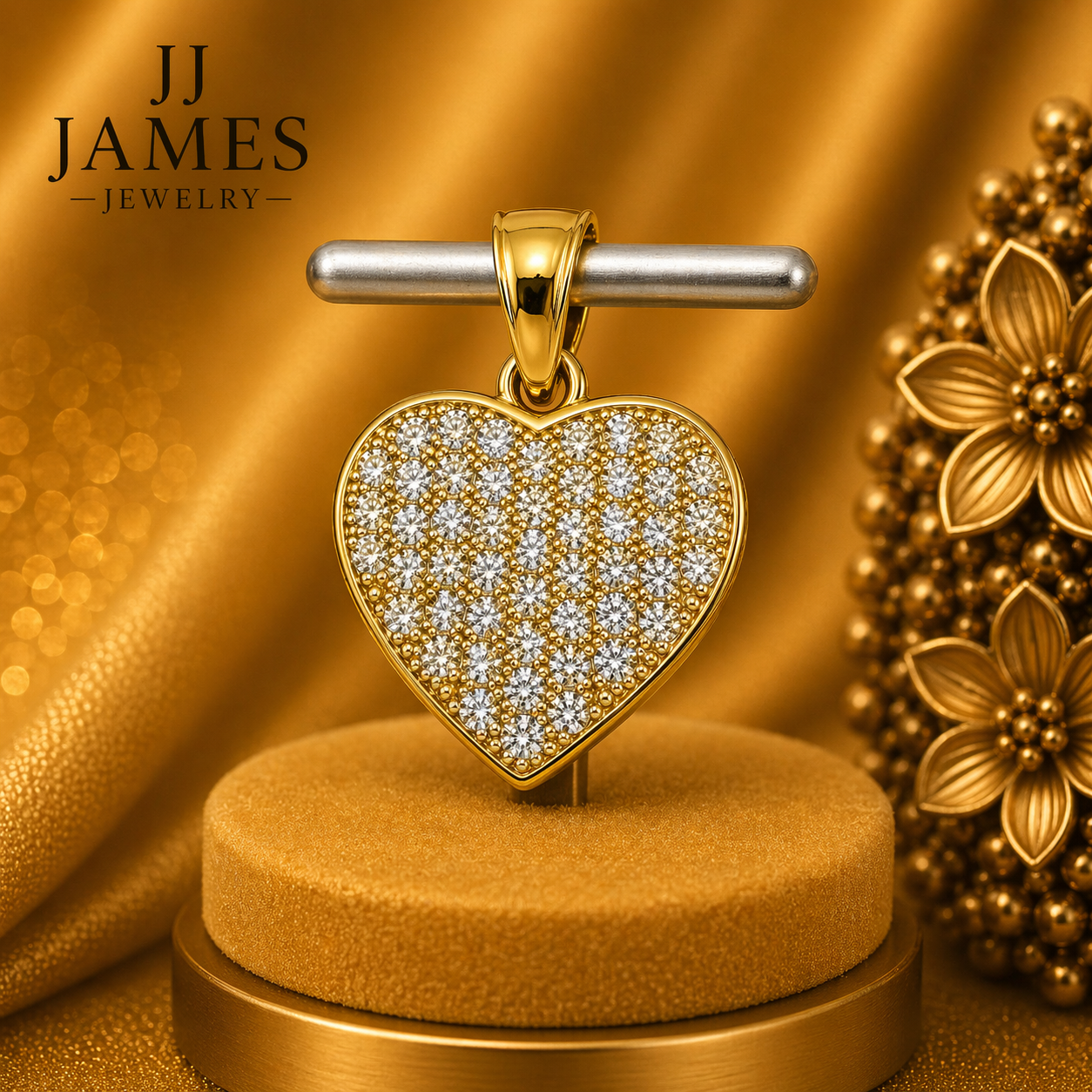 14K Yellow Gold Pendant – Classic Elegant Gold Necklace Charm