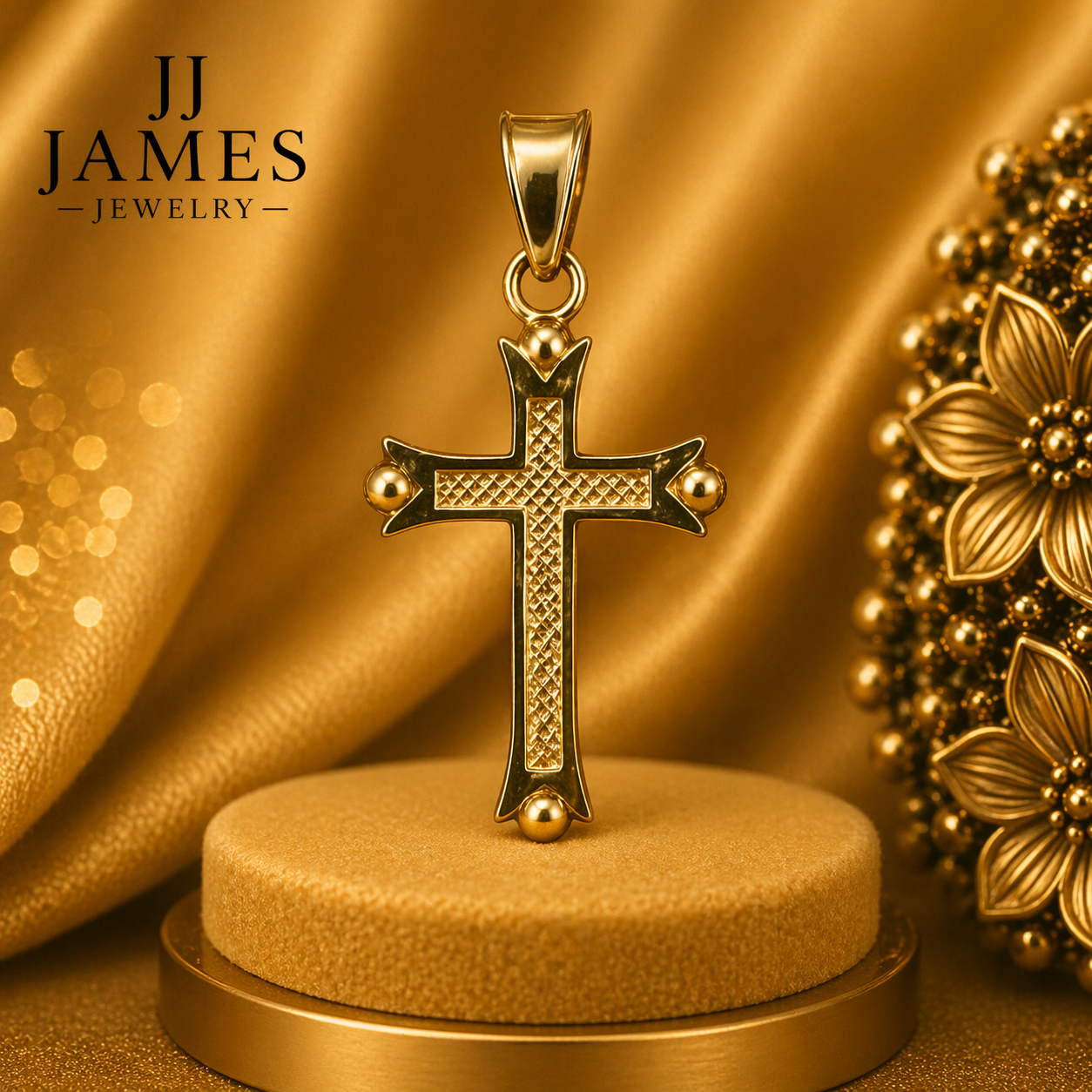14K Yellow Gold Pendant – Classic Elegant Gold Necklace Charm