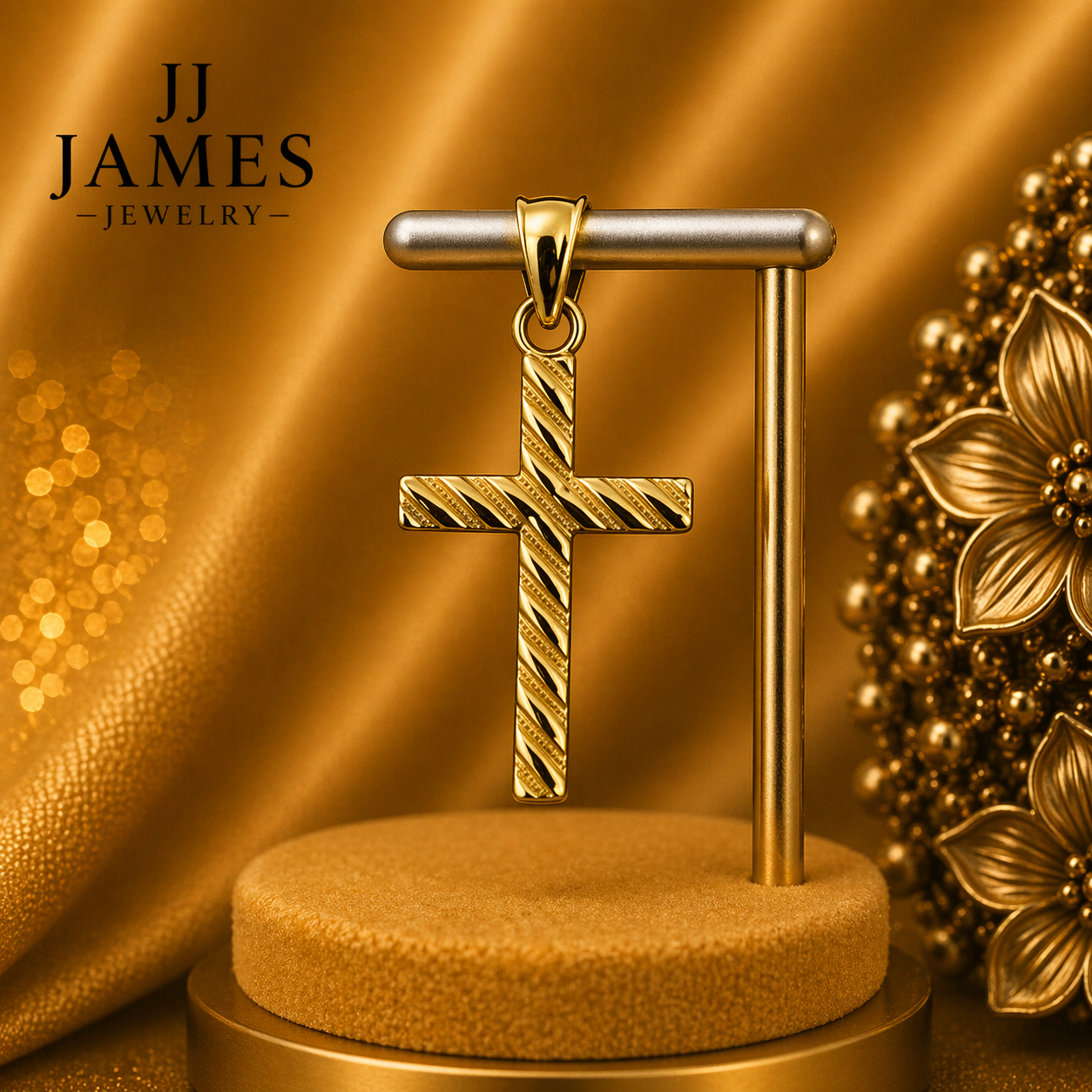 14K Yellow Gold Pendant – Classic Elegant Gold Necklace Charm