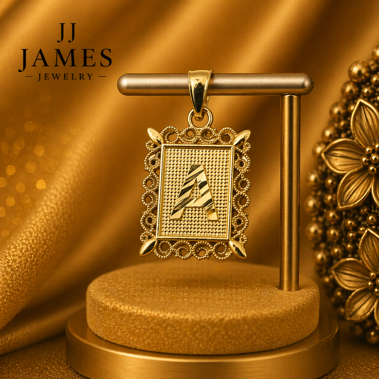 10K Yellow Gold Pendant – Classic Elegant Gold Necklace Charm