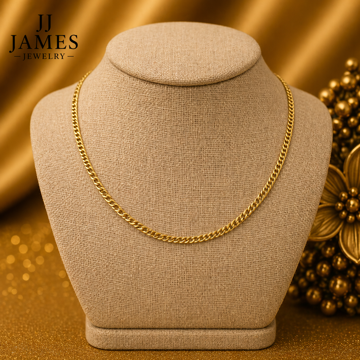 10K Yellow Gold Rope Chain 18” – 2mm Classic Twisted Necklace