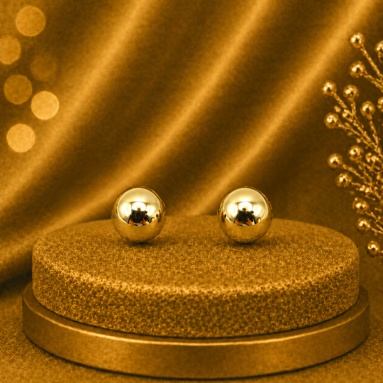 14K Yellow Gold Earrings – Classic Elegant Gold Jewelry