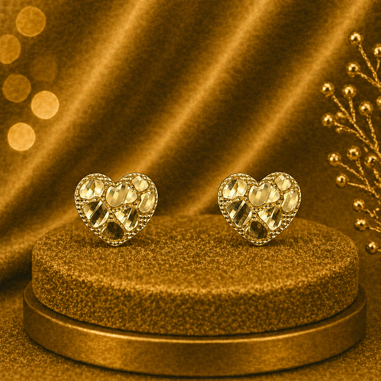 14K Yellow Gold Earrings – Classic Elegant Gold Jewelry