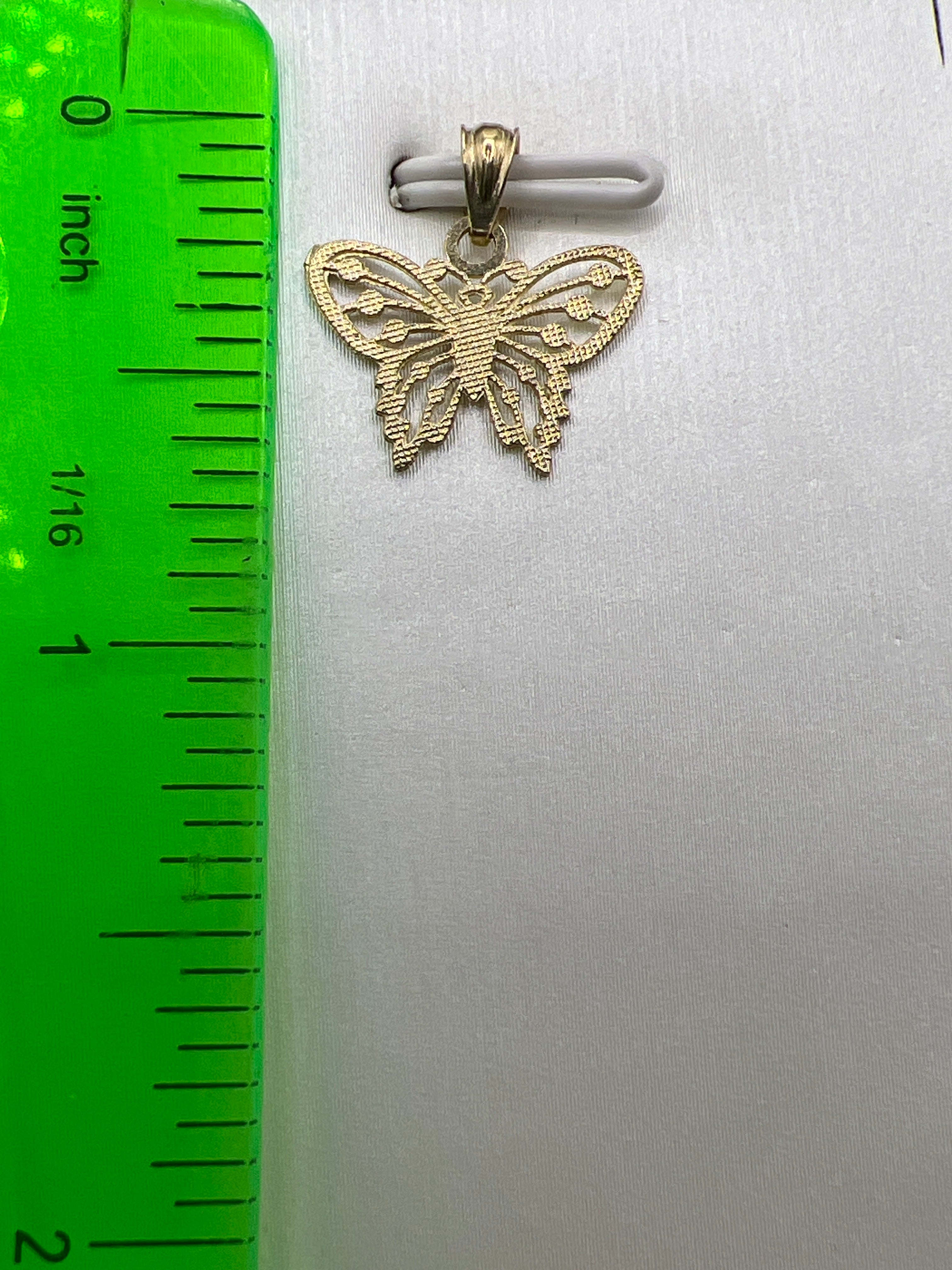 10K Yellow Gold Butterfly Pendant – Elegant Nature-Inspired Jewellery