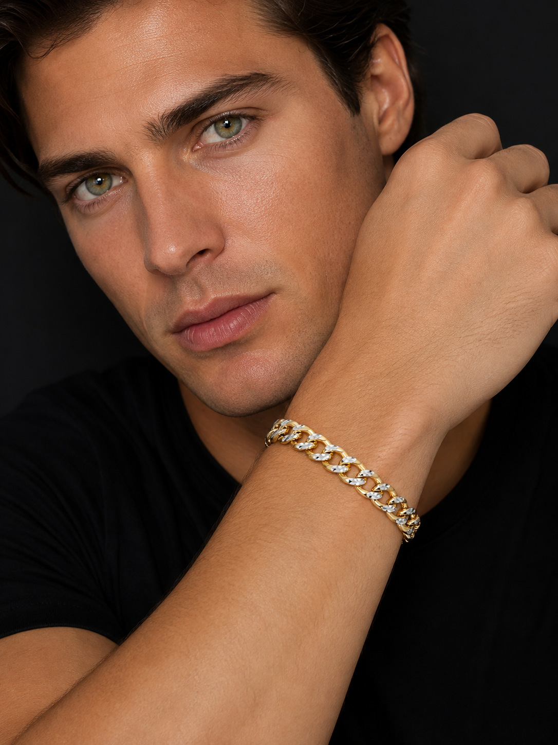 10K Yellow Gold Diamond-Cut Cuban Link Bracelet – 5mm – 8 Inch