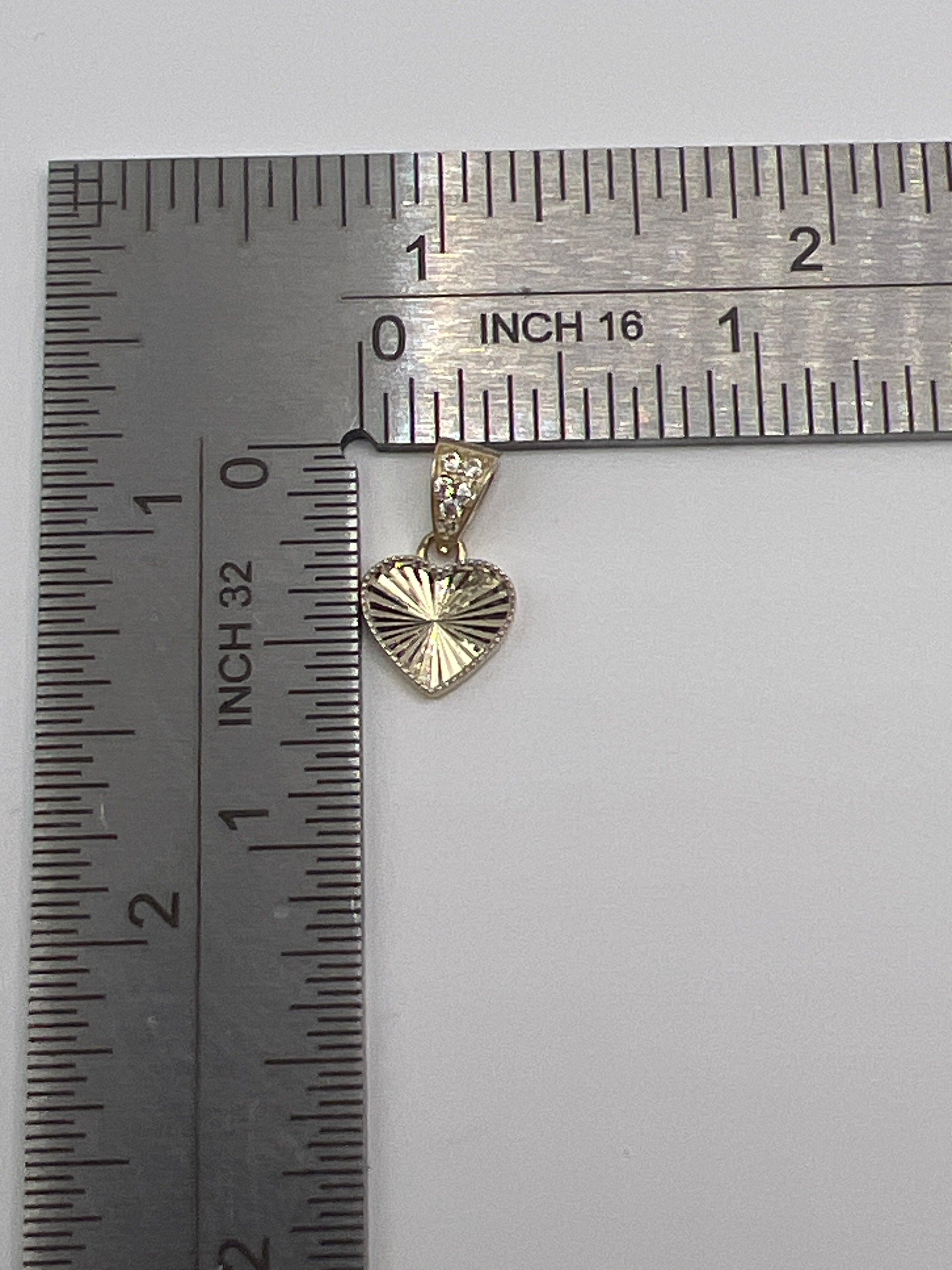 Yellow Gold Heart Pendant – Elegant Classic Love Necklace Charm
