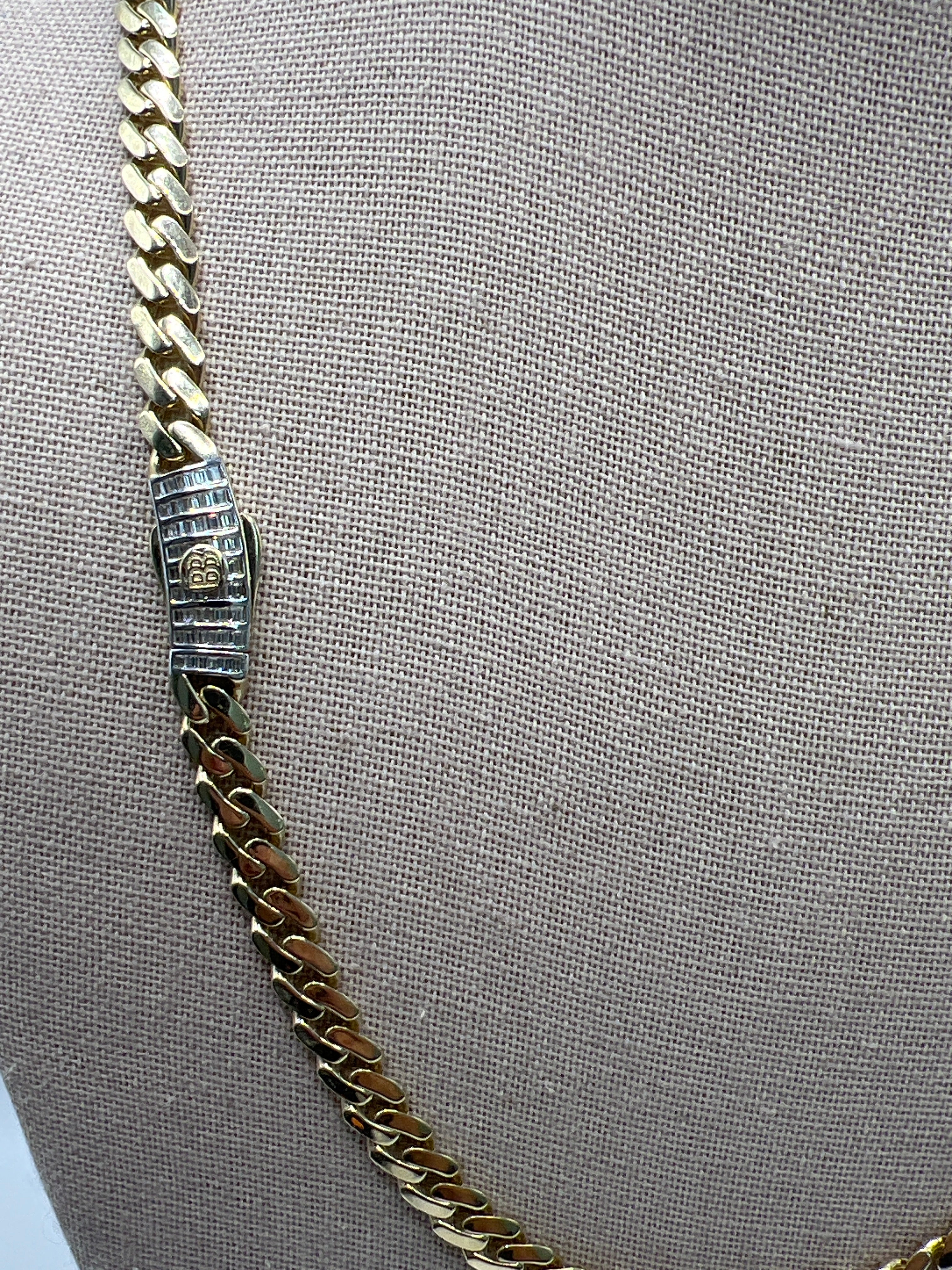 10K Yellow Gold Monaco/Italo Chain 22” – 7mm Classic Twisted Necklace Jewelry